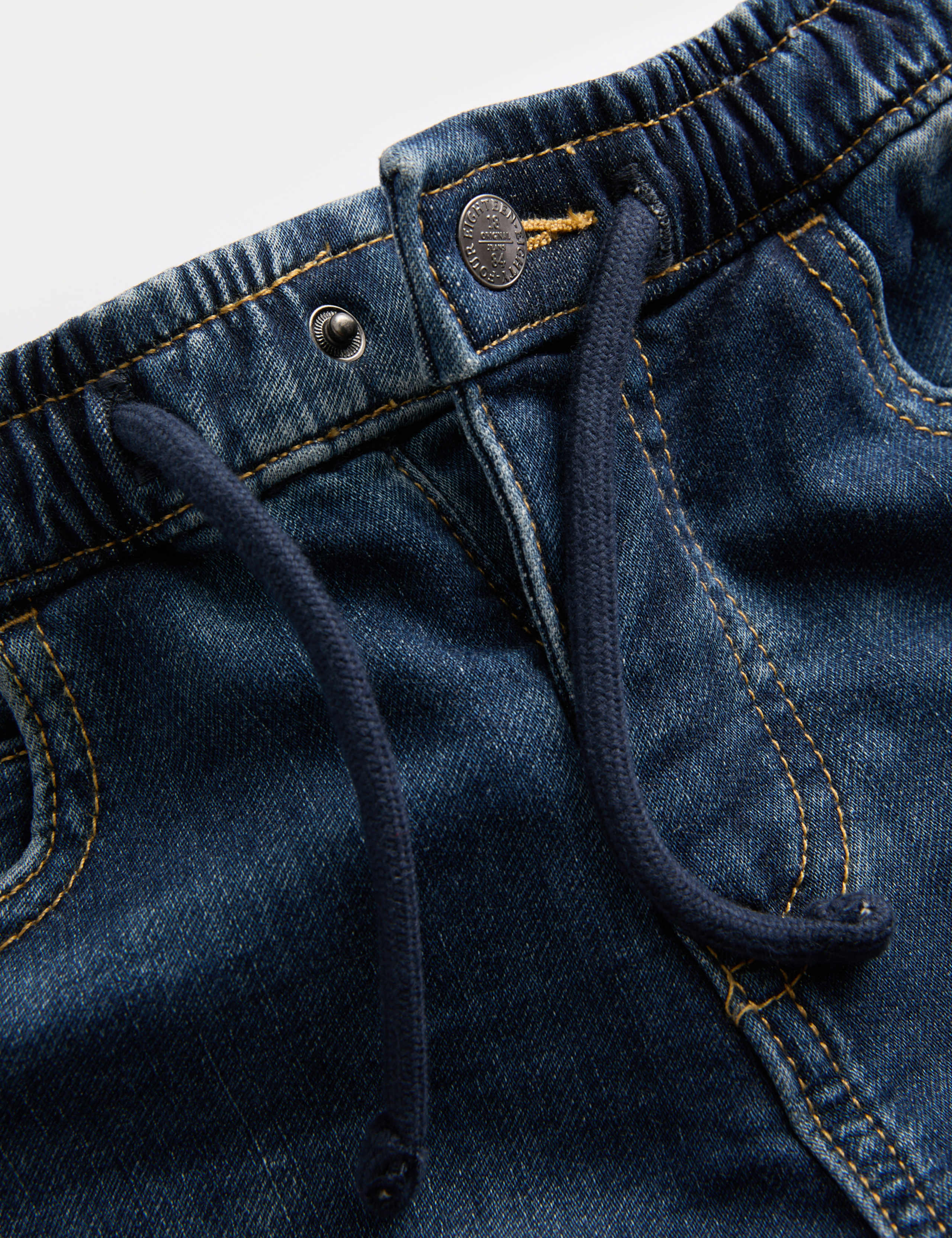 Straight Leg Cotton Rich Comfort Waist Jeans (2-8 Yrs) 2 of 2