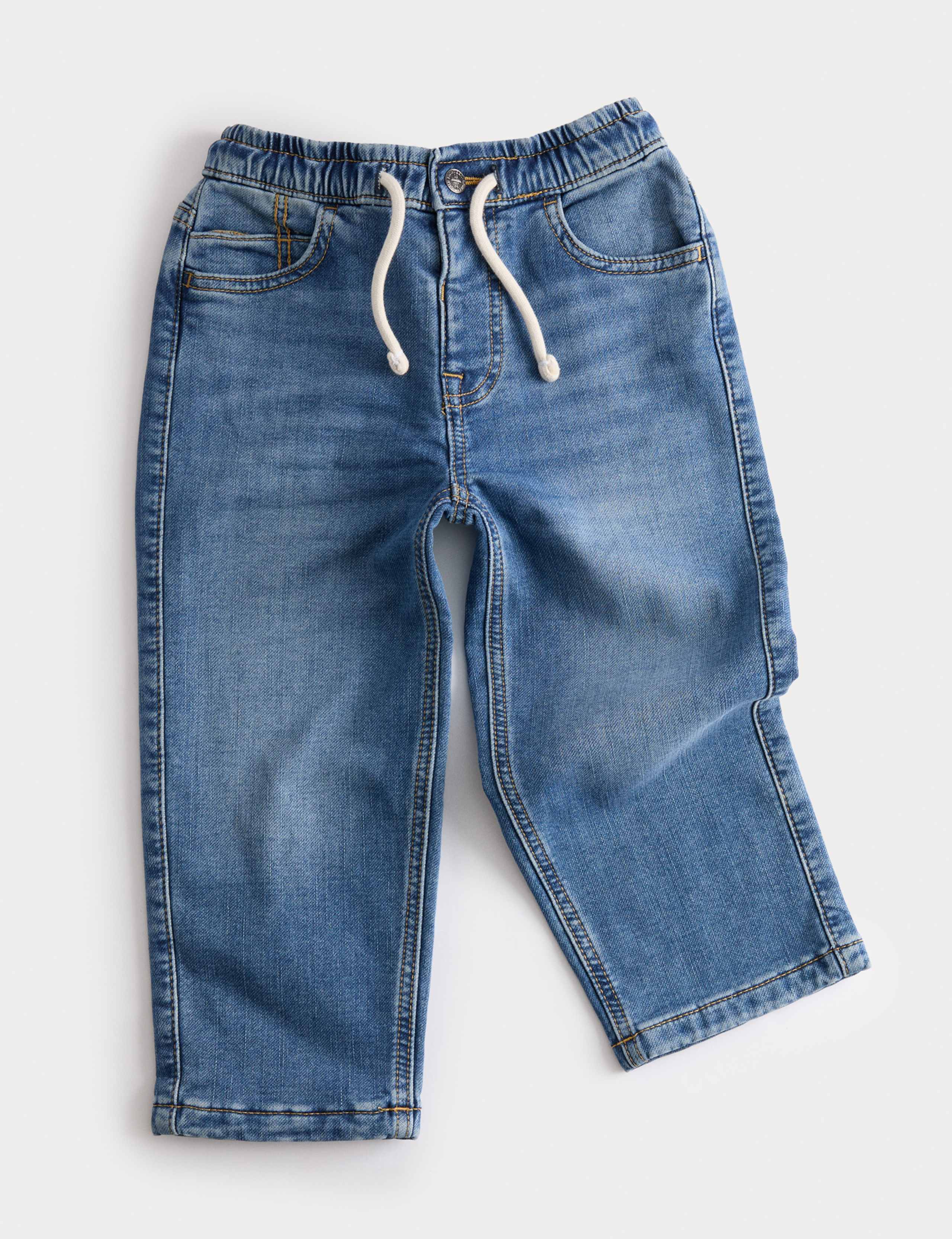Comfort Waist Straight Leg Jeans (2-8 Yrs) 1 of 2