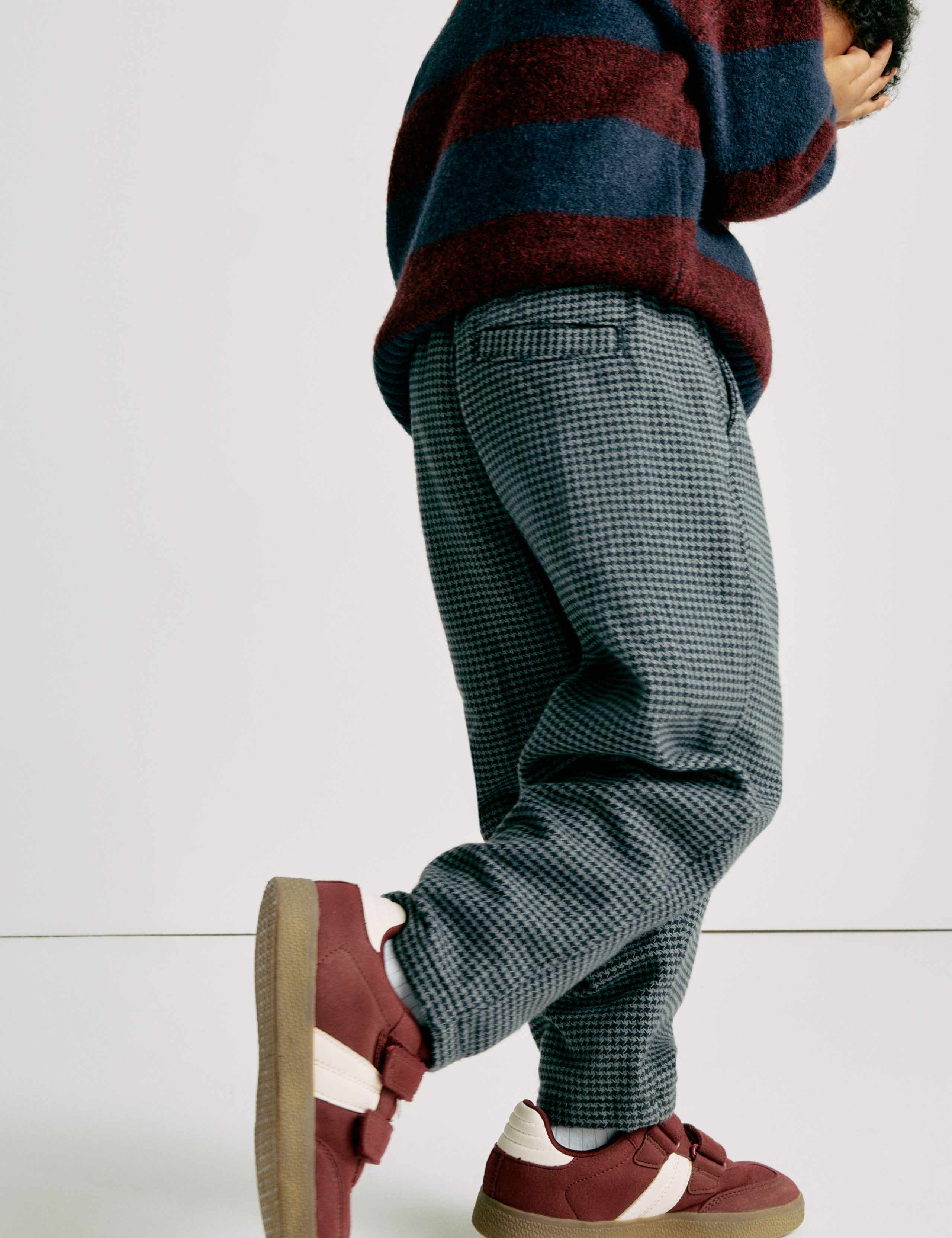 Pure Cotton Micro Check Trousers (2-8 Yrs) 6 of 6