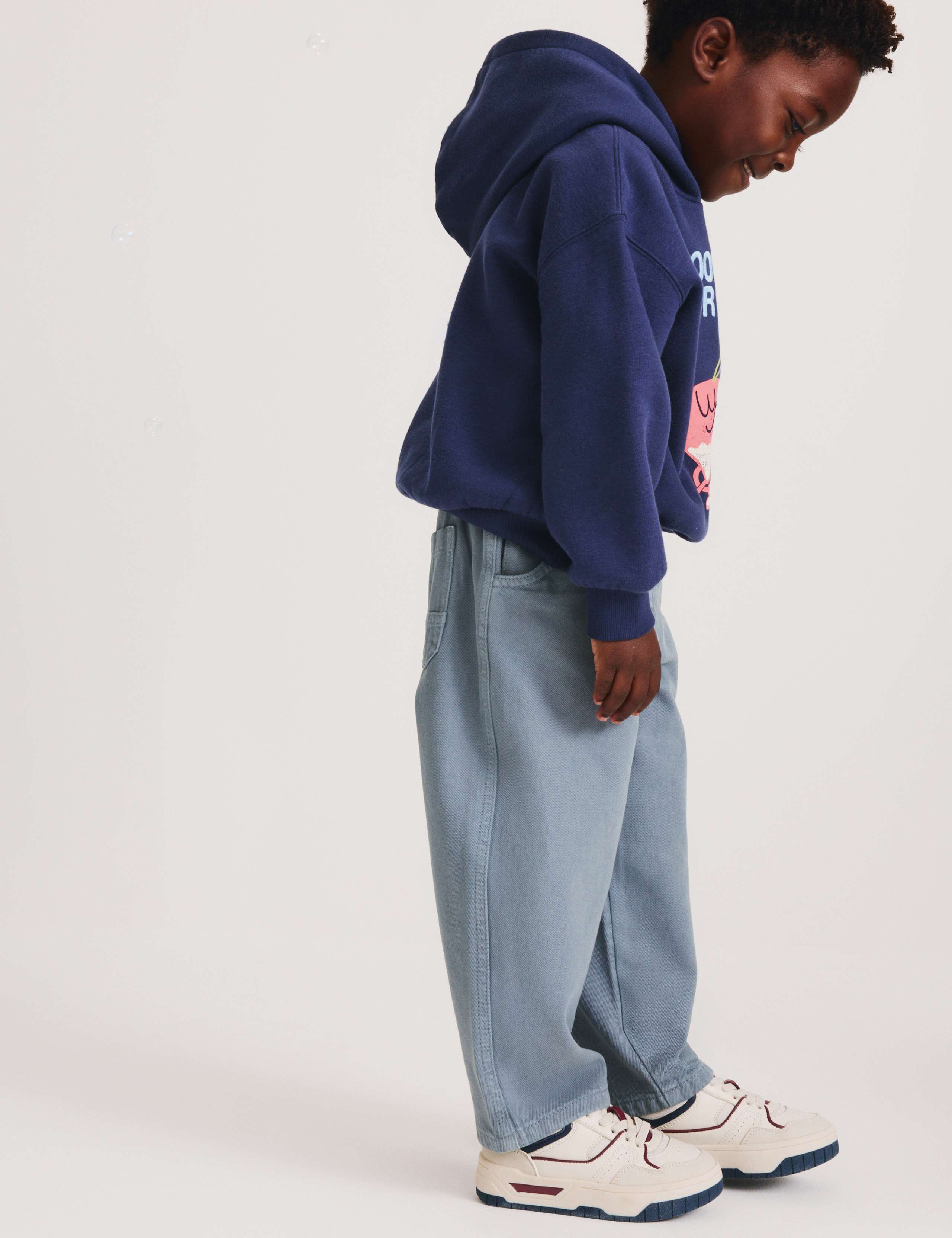 Pure Cotton Barrel Leg Jeans (2-8 Yrs) 3 of 5