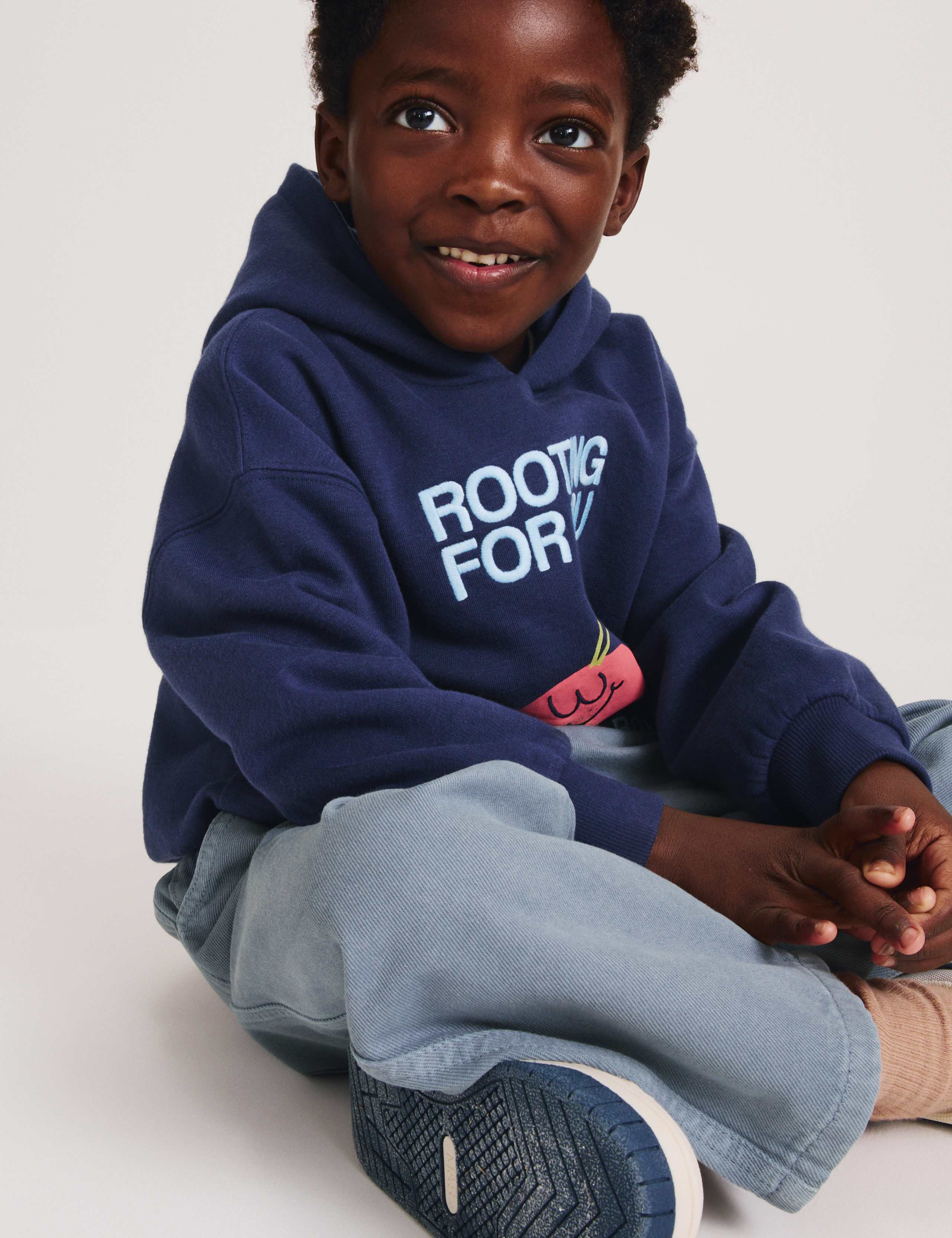 Pure Cotton Barrel Leg Jeans (2-8 Yrs) 4 of 5