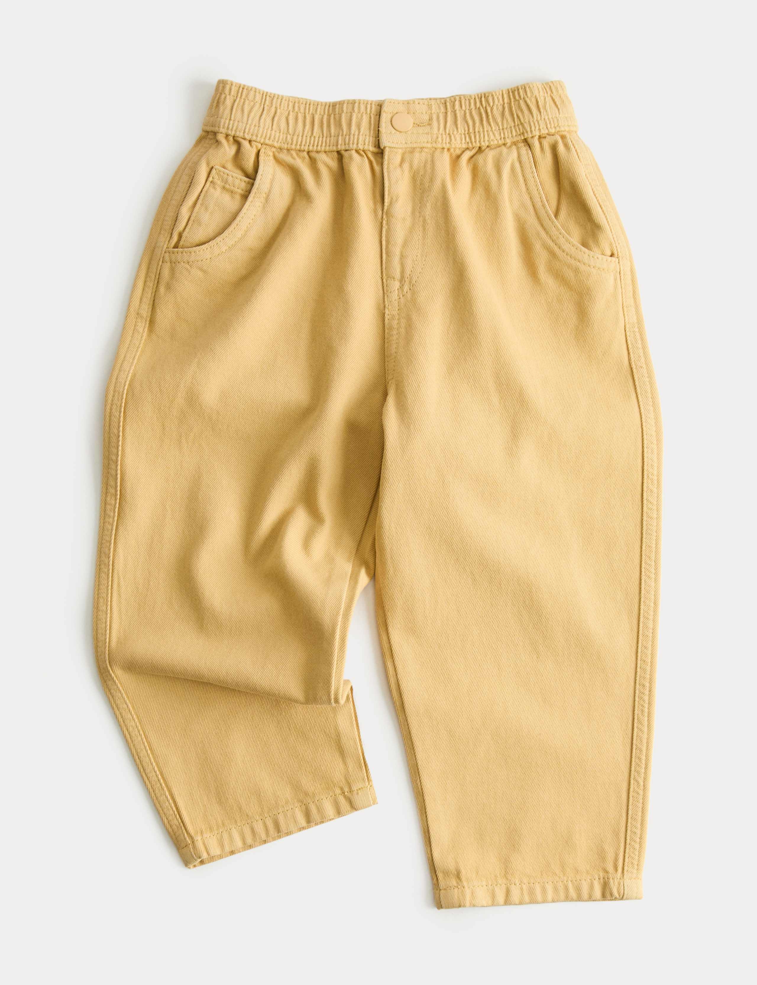 Pure Cotton Barrel Leg Jeans (2-8 Years) 1 of 2