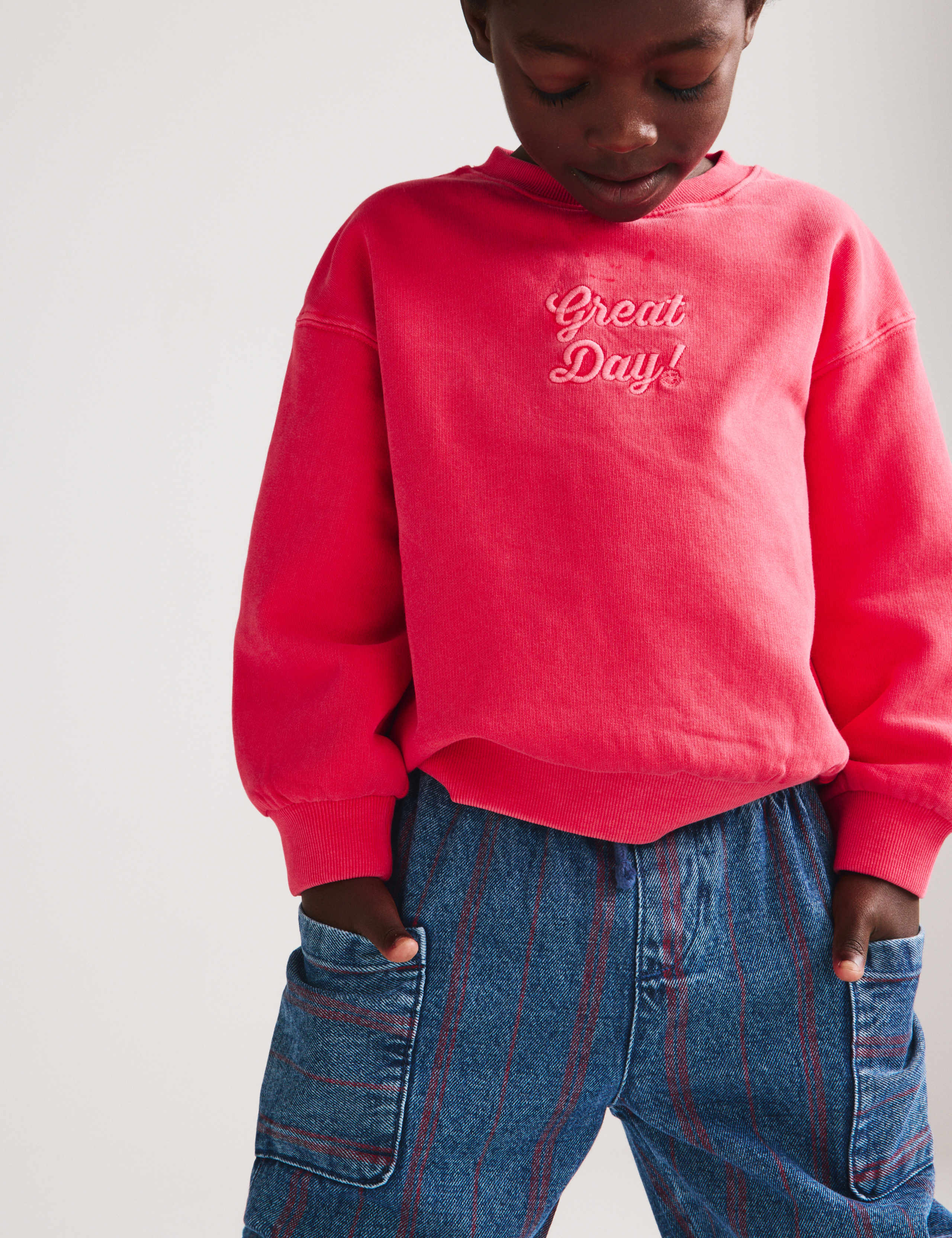 Relaxed Pure Cotton Denim Striped Jeans (2-8 Yrs) 5 of 6