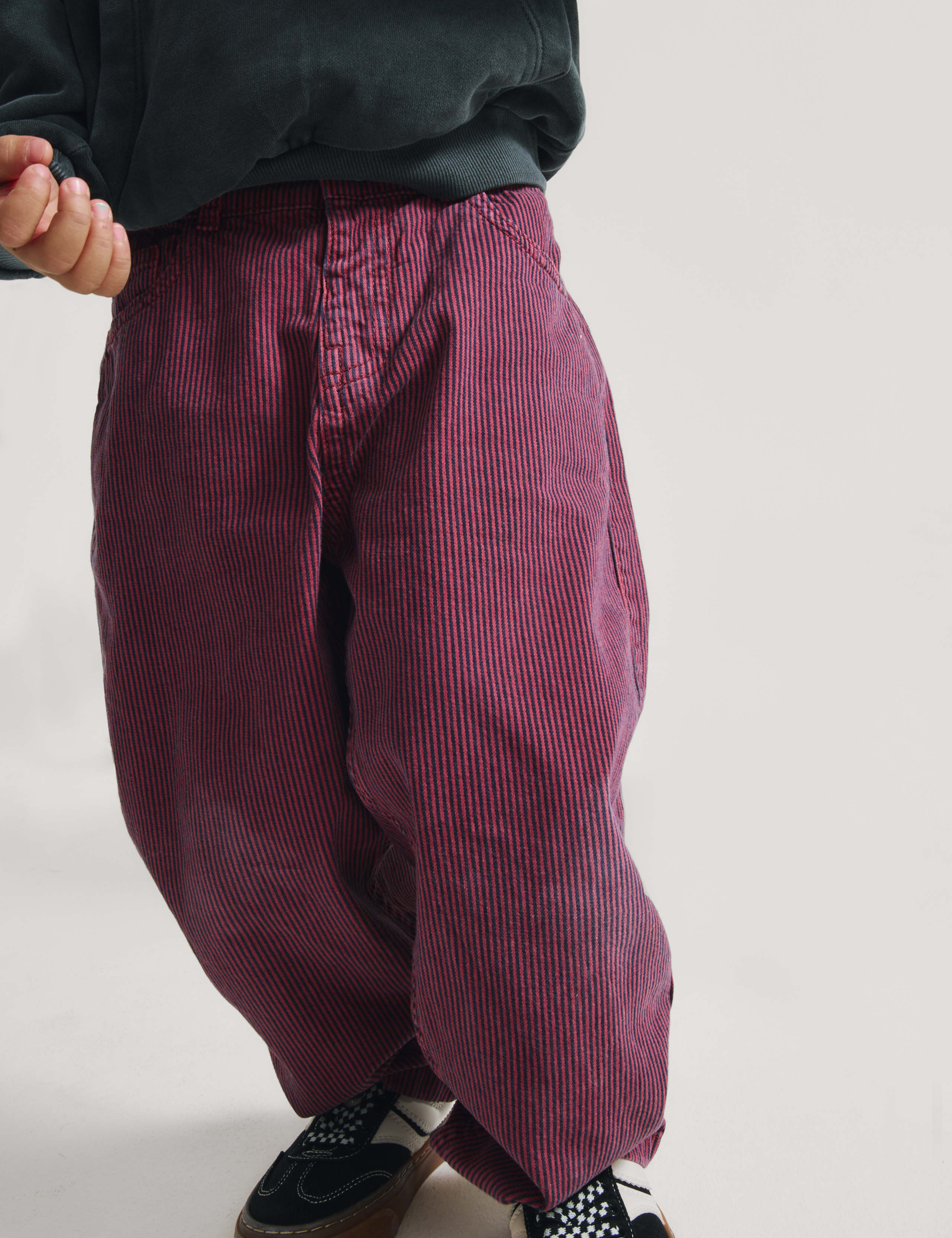 Pure Cotton Denim Striped Barrel Leg Jeans (2-8 Yrs) 4 of 6