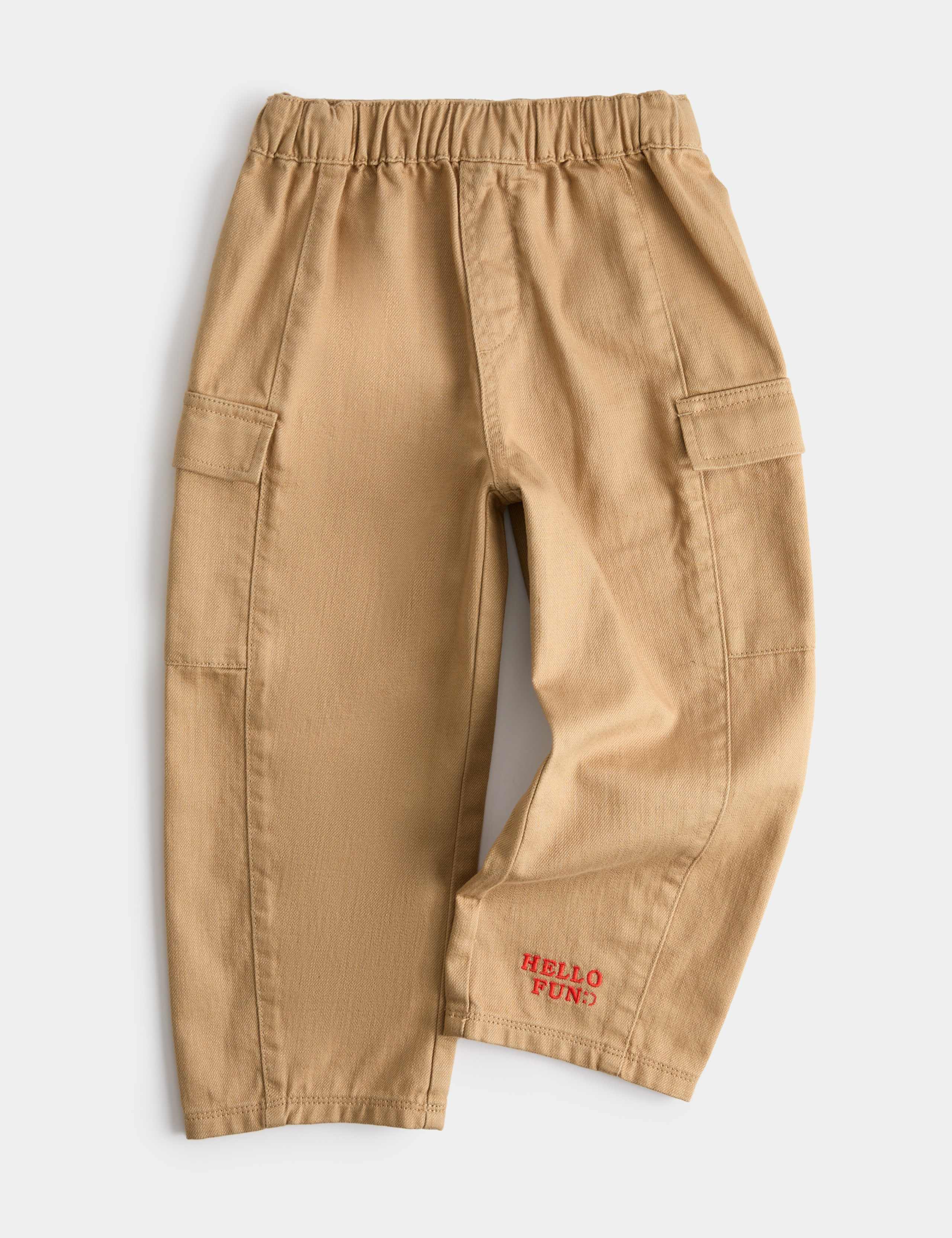 Cotton Rich Pull On Cargo Trousers (2-8 Yrs) 2 of 8