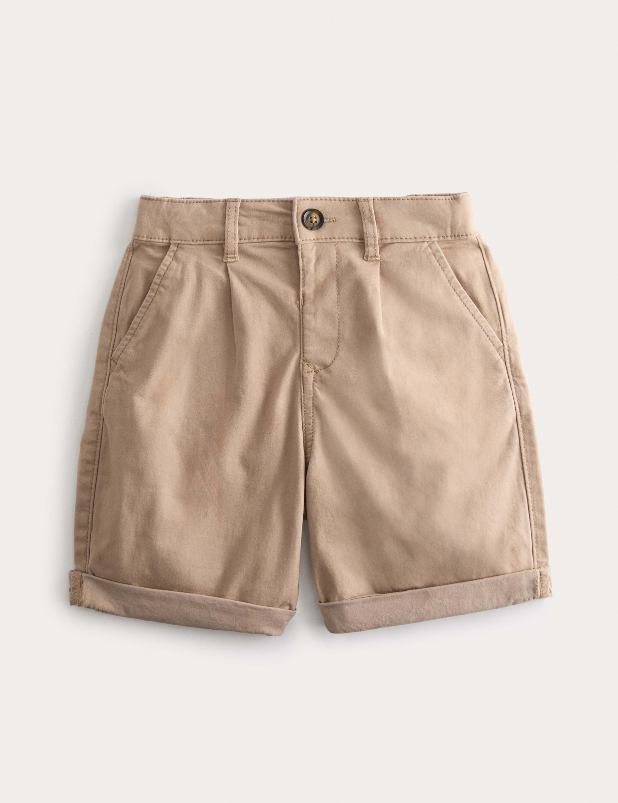Cotton Rich Pleated Chino Shorts (2-10 Years) 1 of 1