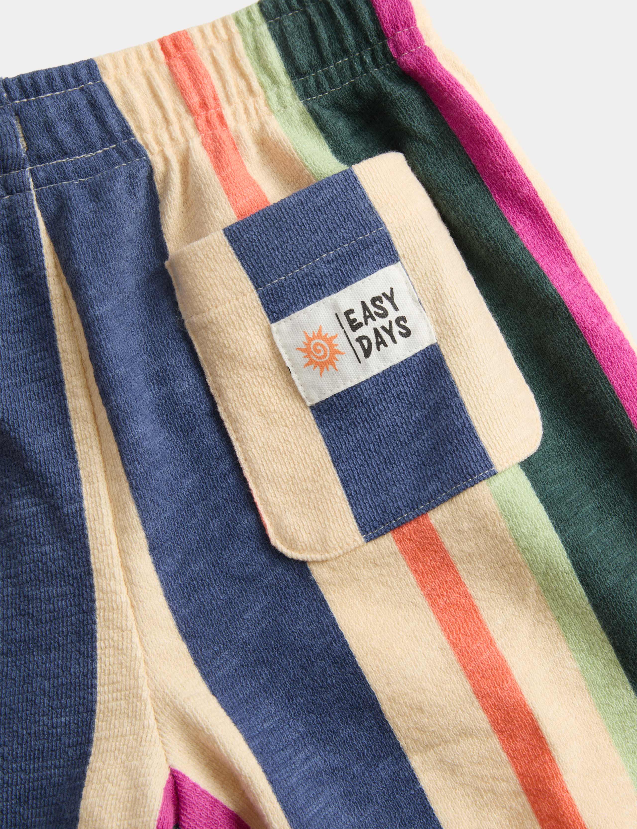 Pure Cotton Striped Shorts (2-8 Yrs) 3 of 3