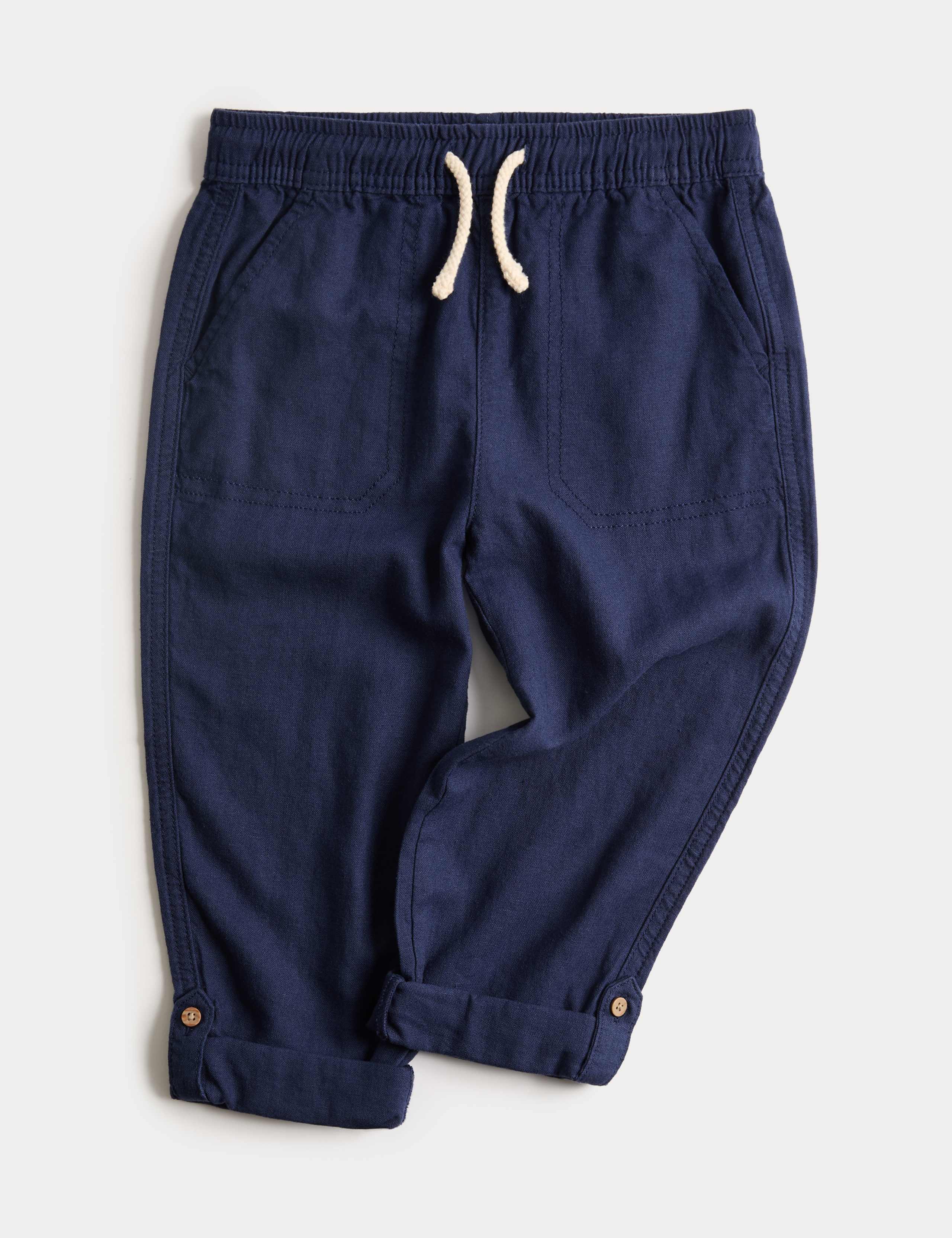 Linen Rich Trousers (2-8 Yrs) 1 of 3