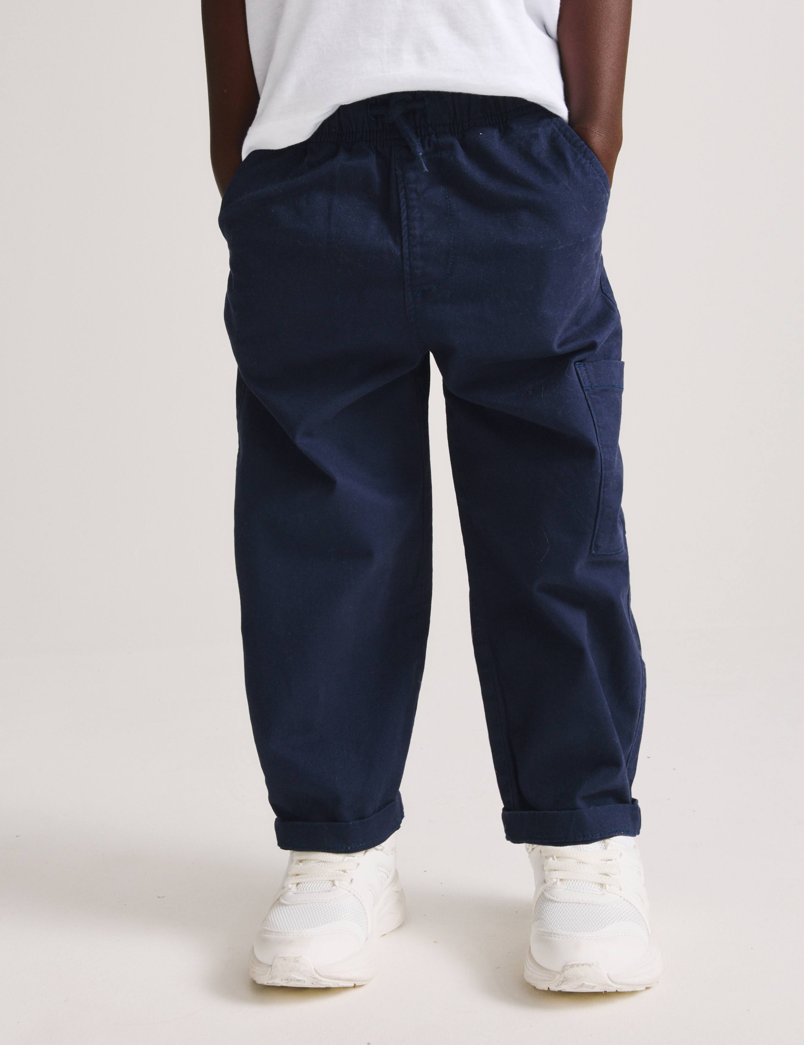 2 Pack Cotton Rich Trousers (2-8 Yrs) 3 of 6