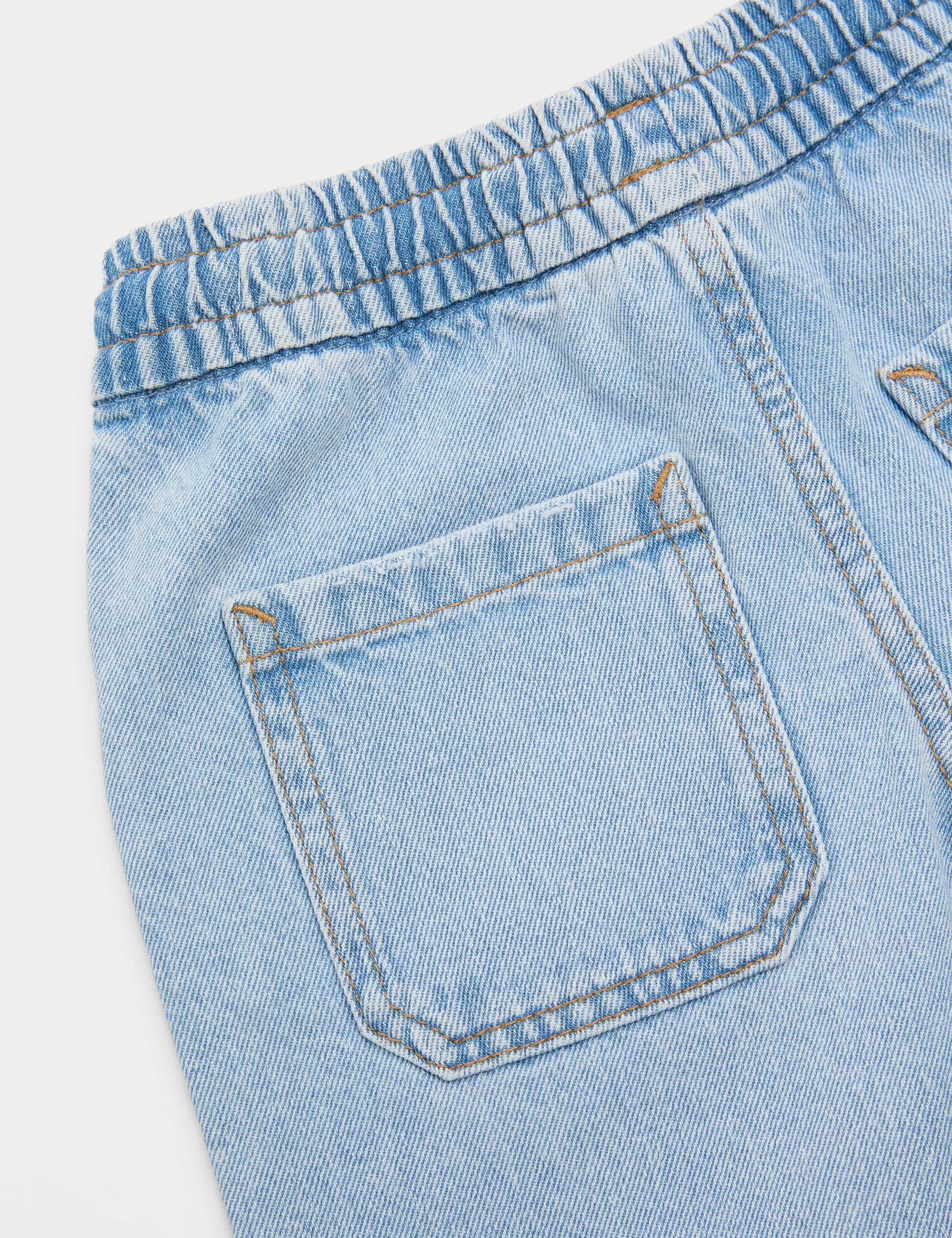 Pure Cotton Light Wash Denim Shorts (2-8 Years) 2 of 2