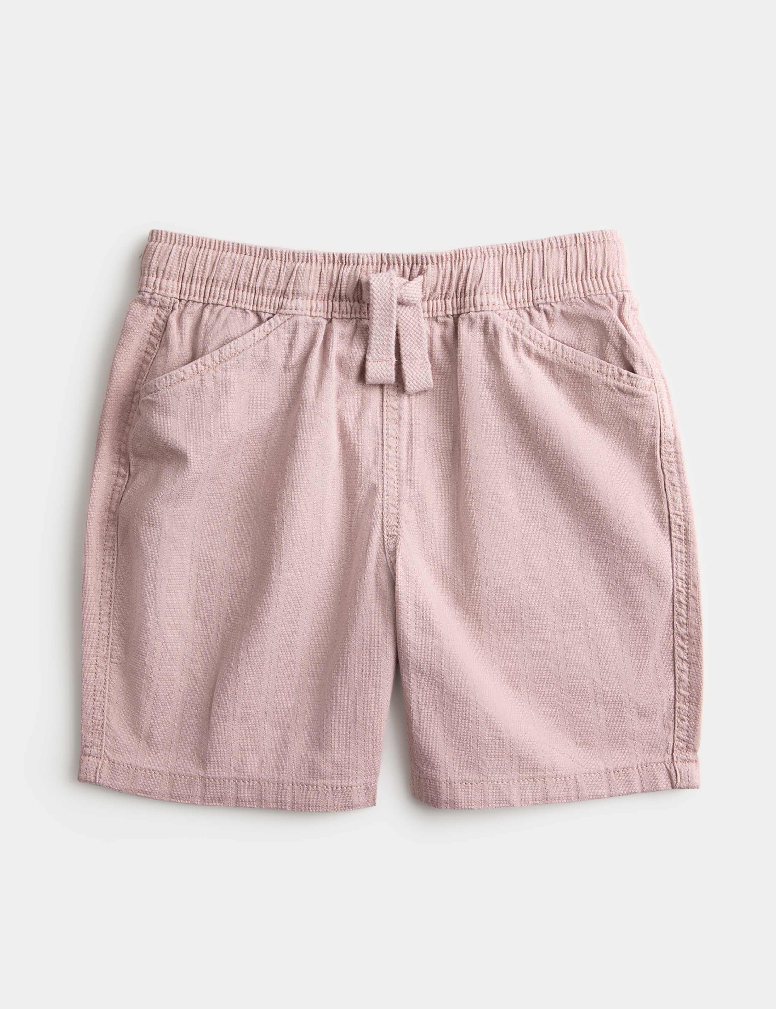 Pure Cotton Textured Shorts (2-8 Yrs) 1 of 2