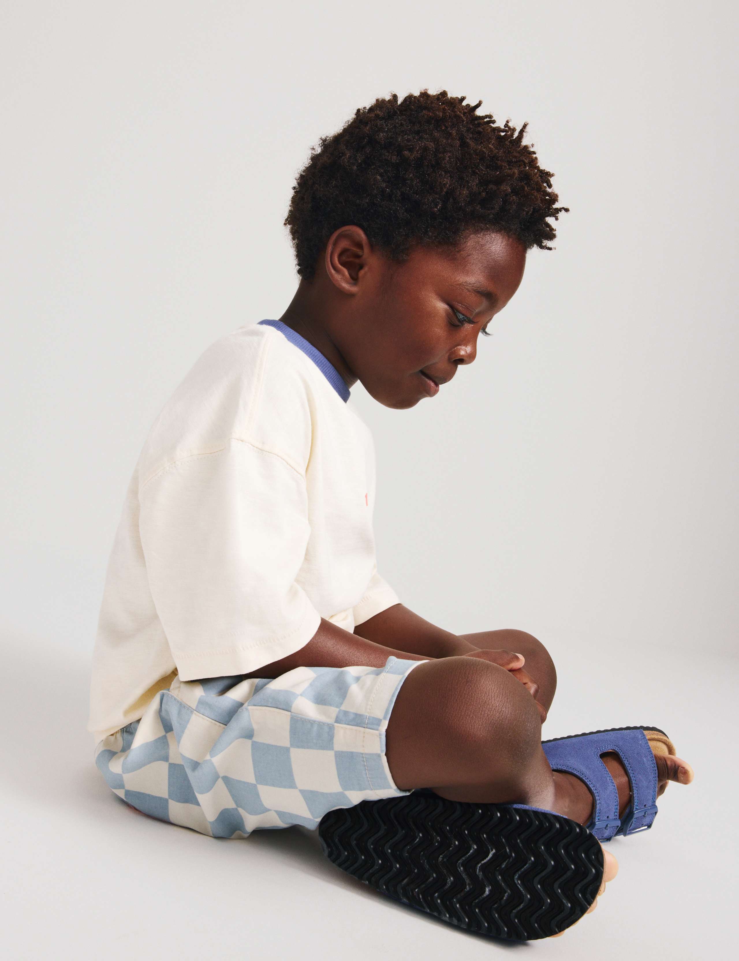 Cotton Rich Checkerboard Pull On Shorts (2-8yrs) 3 of 6