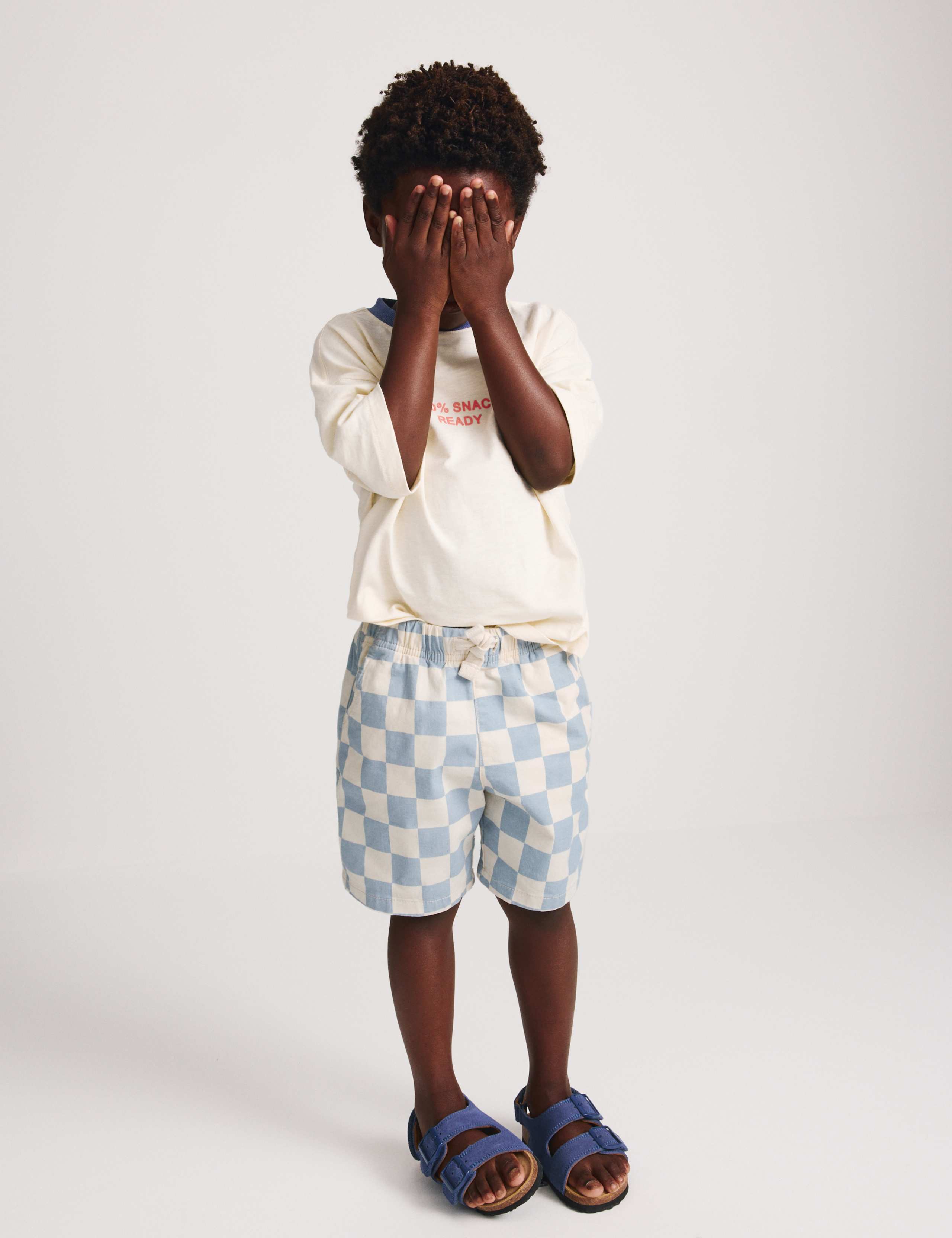 Cotton Rich Checkerboard Pull On Shorts (2-8yrs) 6 of 6