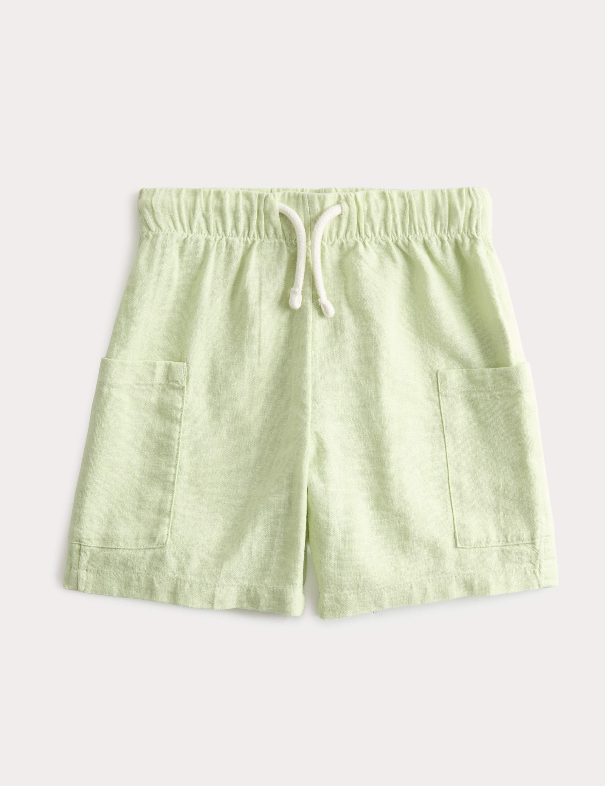 Linen Blend Cargo Shorts (2-8 Years) 1 of 1