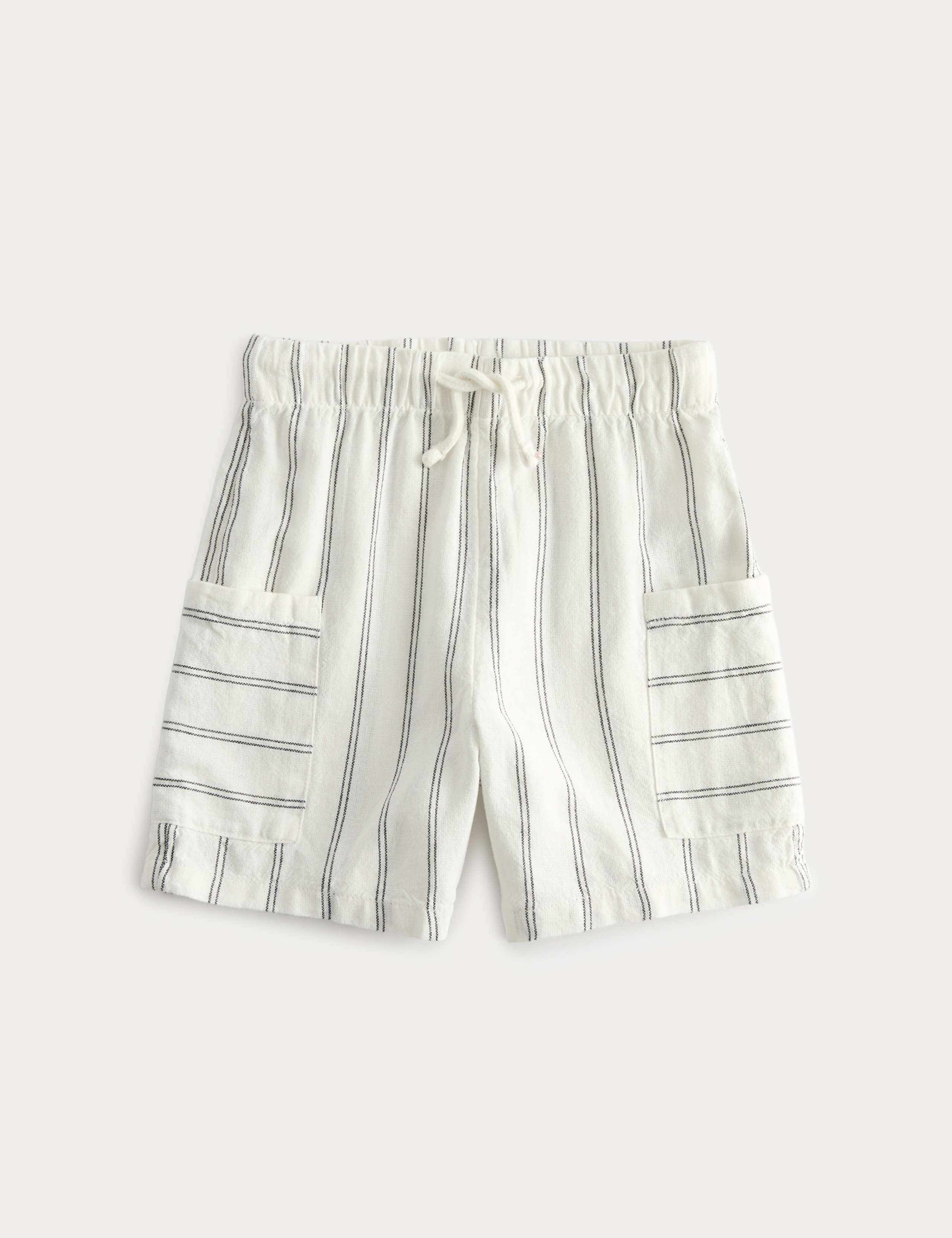 Linen Blend Cargo Shorts (2-8 Yrs) 1 of 2