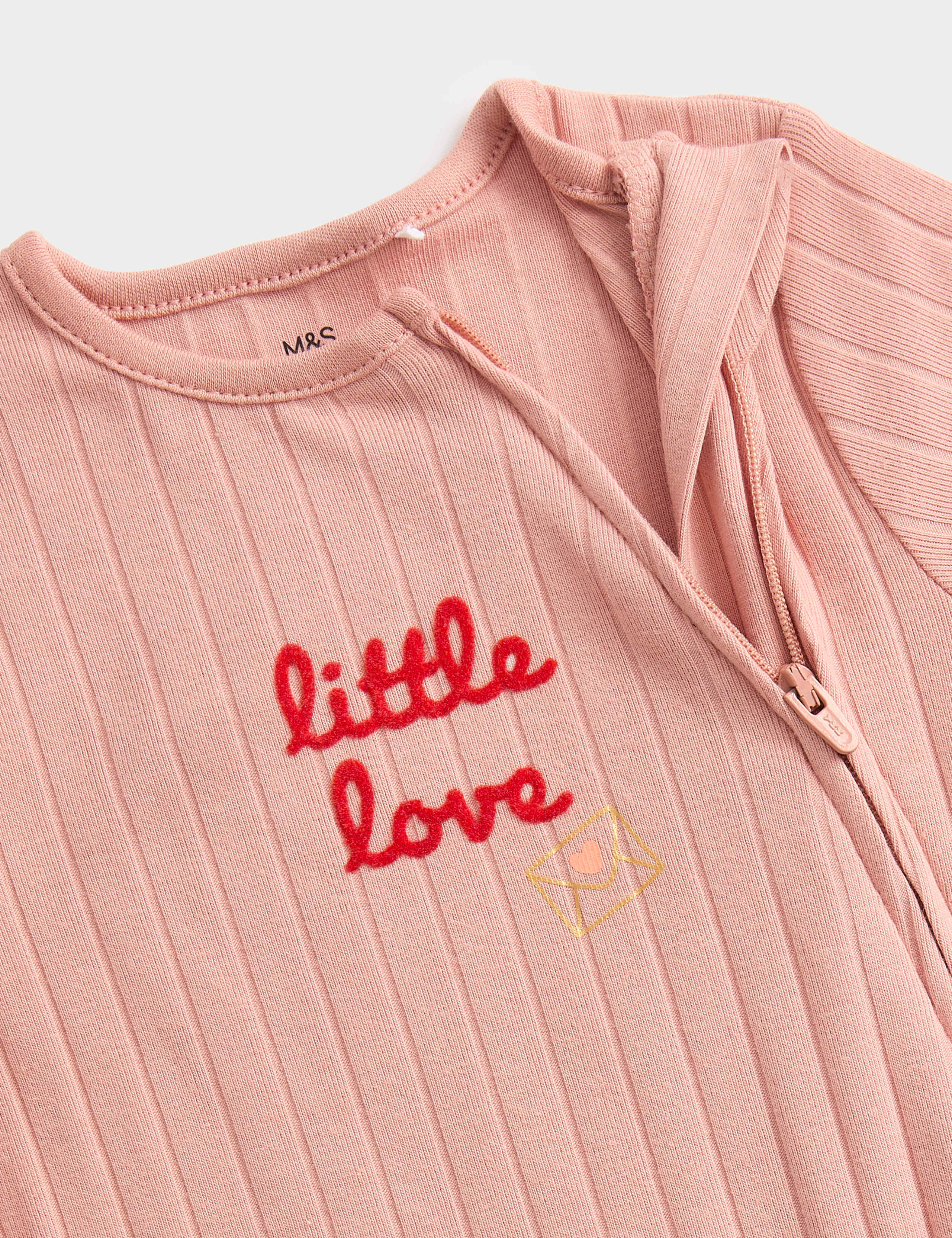 2pc Cotton Rich Love Sleepsuit Outfit (0-12 Months) 3 of 3