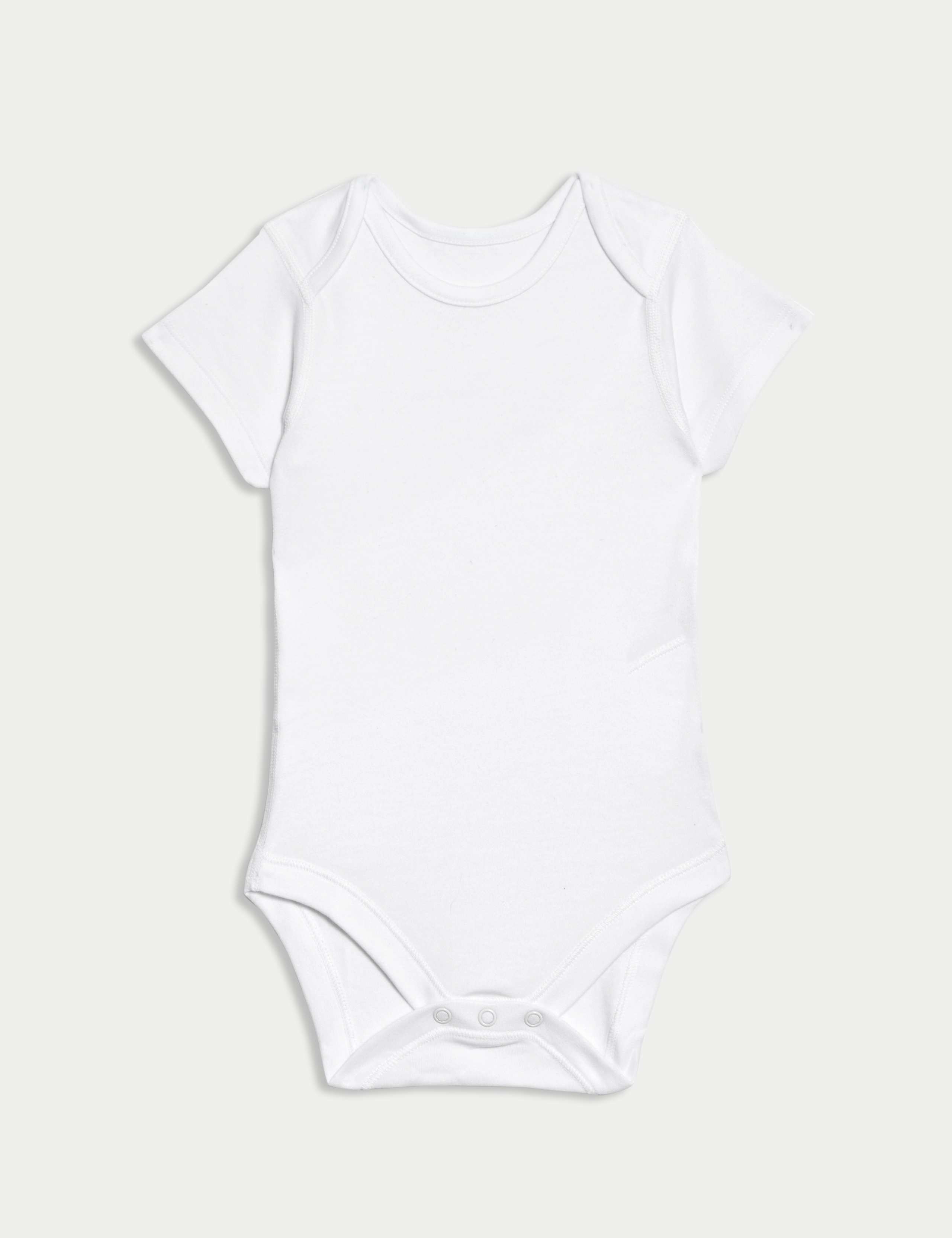 7pk Pure Cotton Short Sleeve Bodysuits (5lbs-3 Yrs) 2 of 4