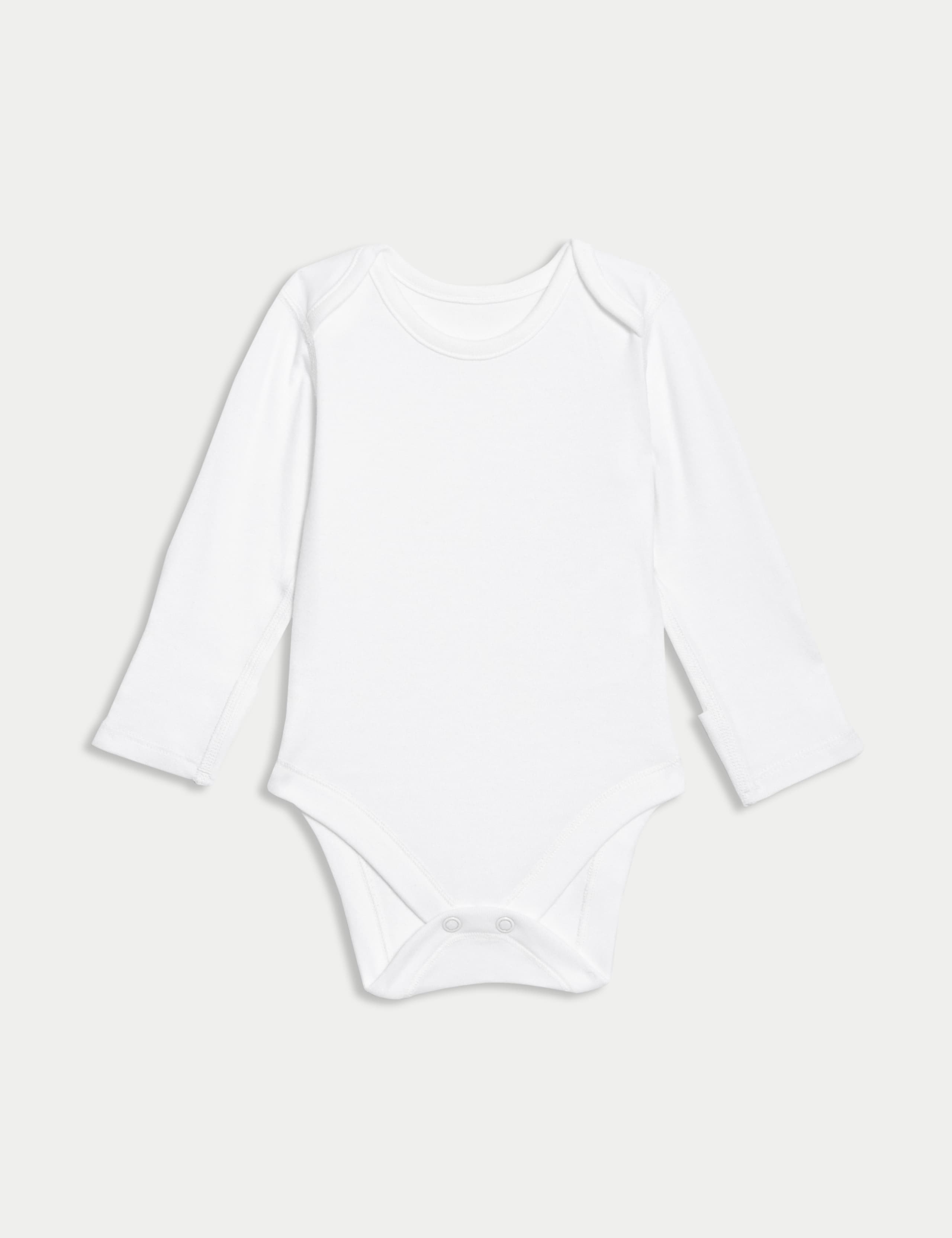 7 Pack Pure Cotton Long Sleeve Bodysuits (5lbs-3 Yrs) 2 of 8