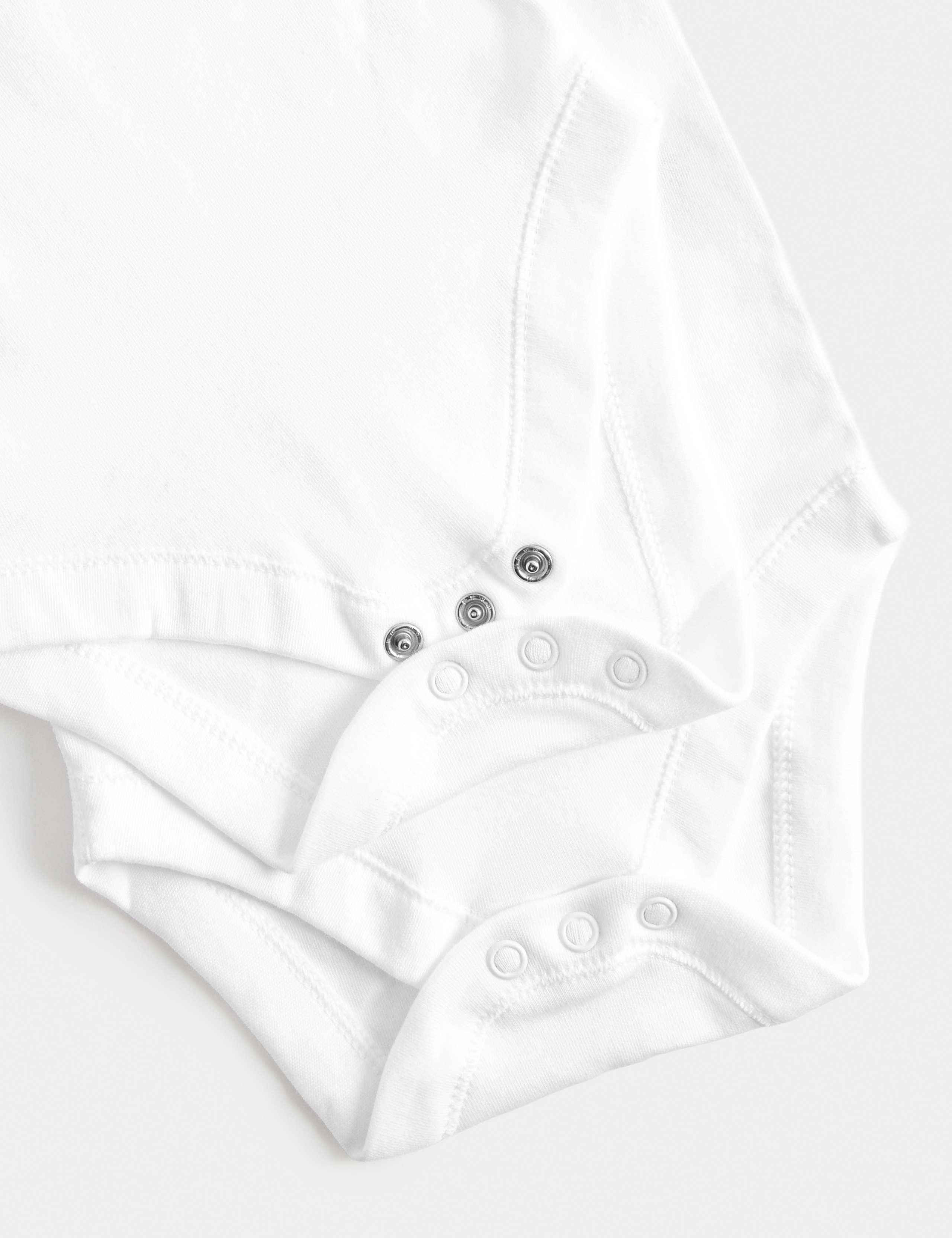 7 Pack Pure Cotton Long Sleeve Bodysuits (5lbs-3 Yrs) 9 of 11