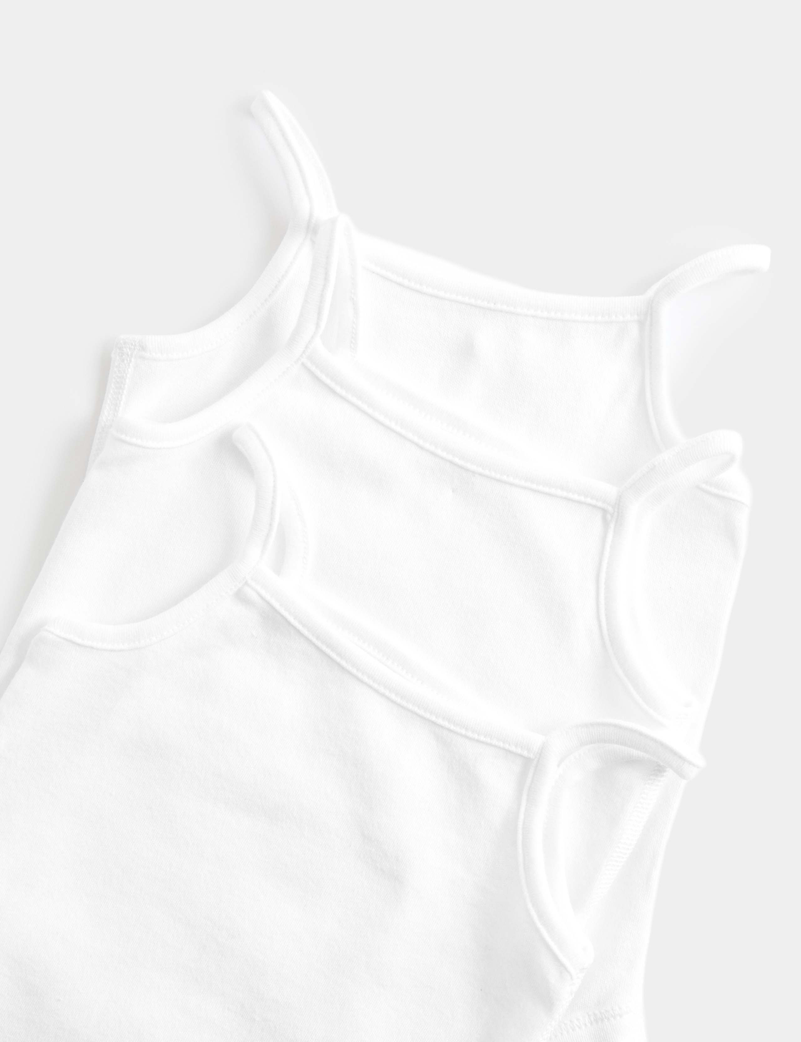5 Pack Pure Cotton Strappy Bodysuits (6½lbs-3 Yrs) 9 of 12