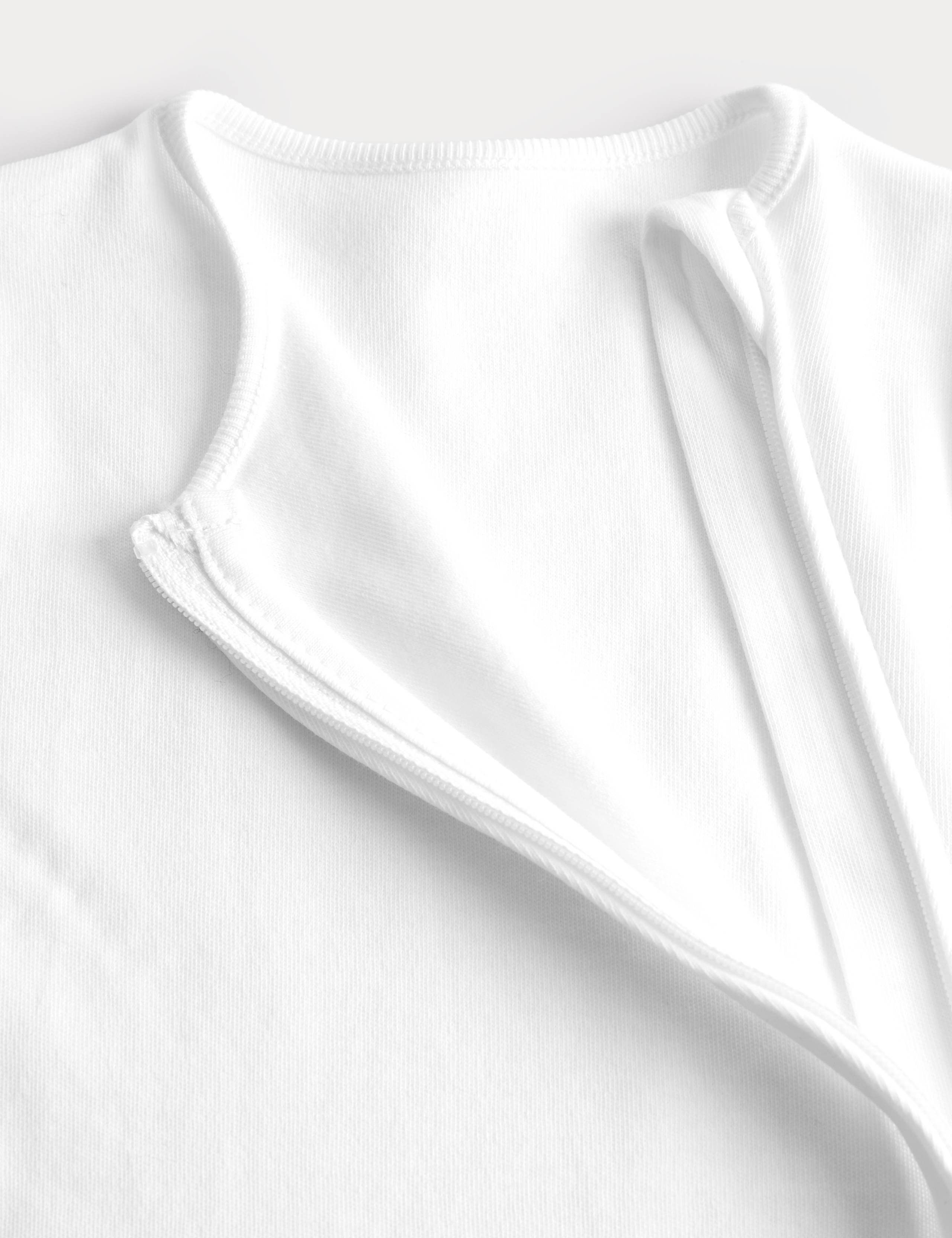 5 Pack Pure Cotton Zip Front Sleepsuits (5lbs-3 Yrs) 4 of 4