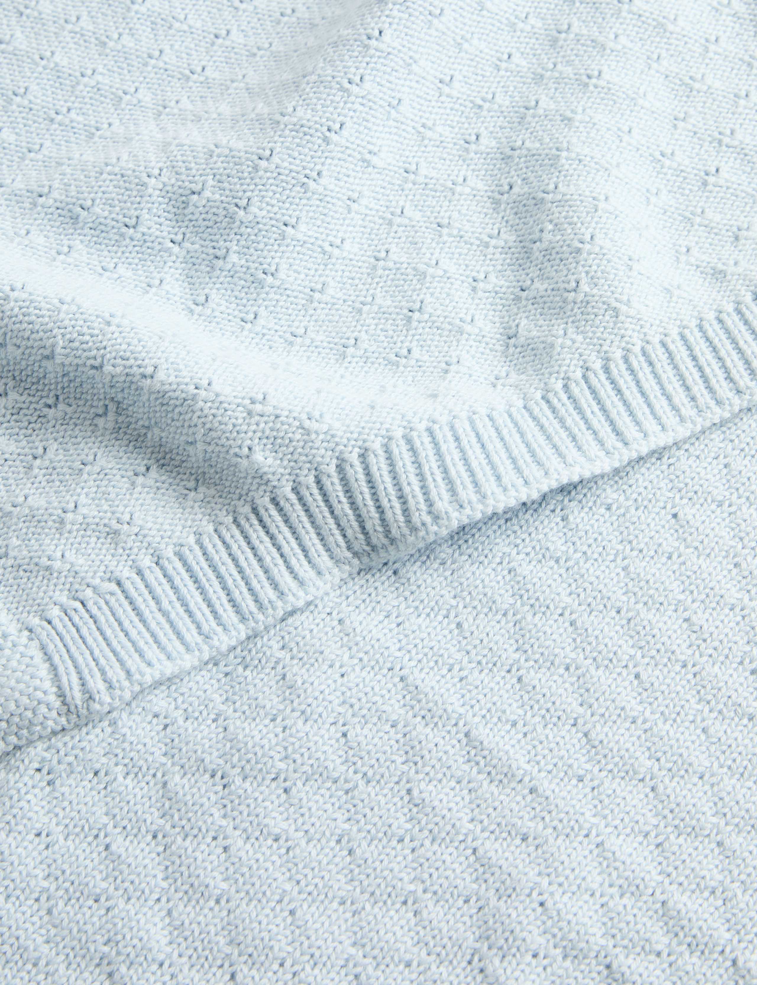 Pure Cotton Knitted Shawl 2 of 2