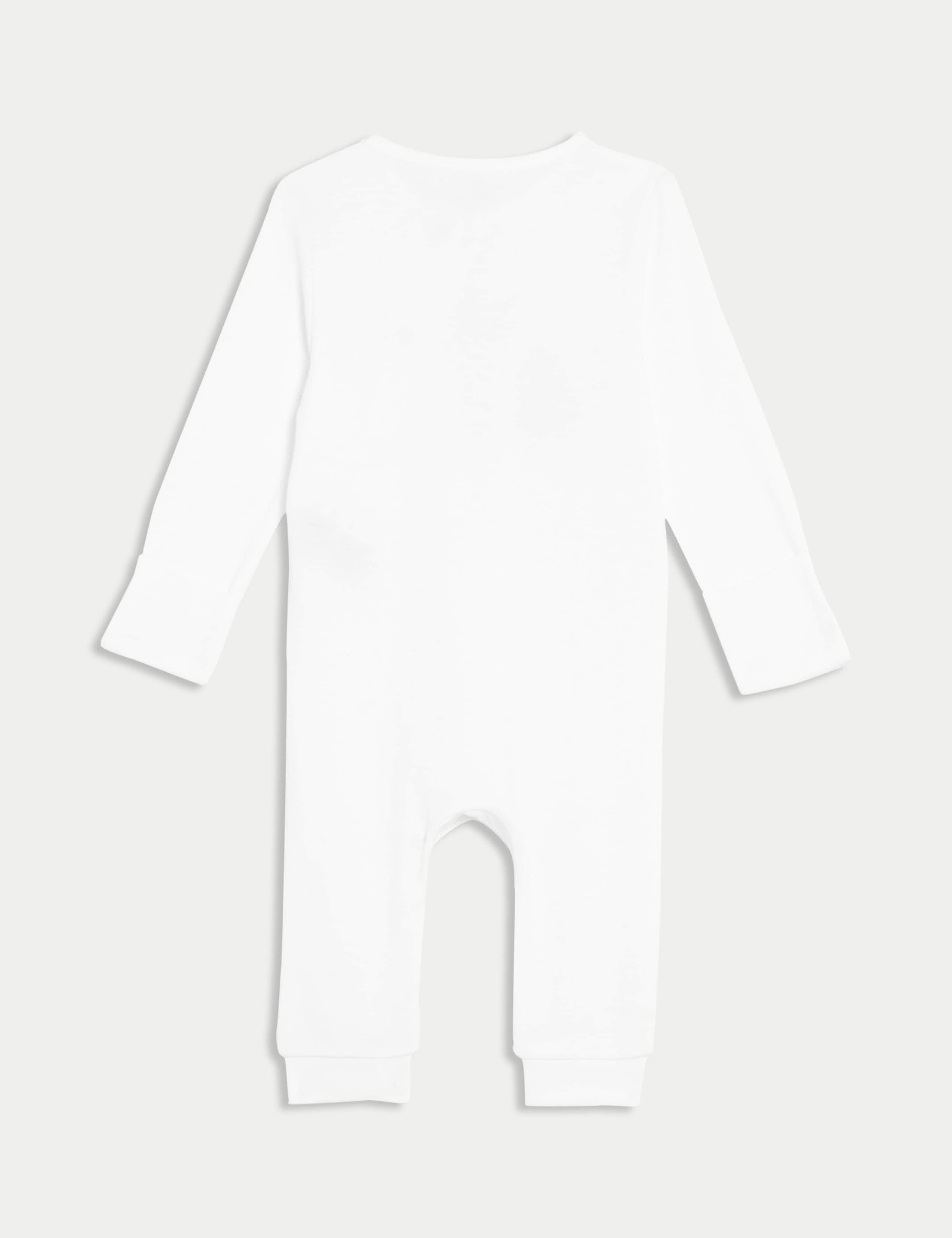 Pure Cotton 'Daddy And Me' Footless Sleepsuit (0-12 Mths) 2 of 4