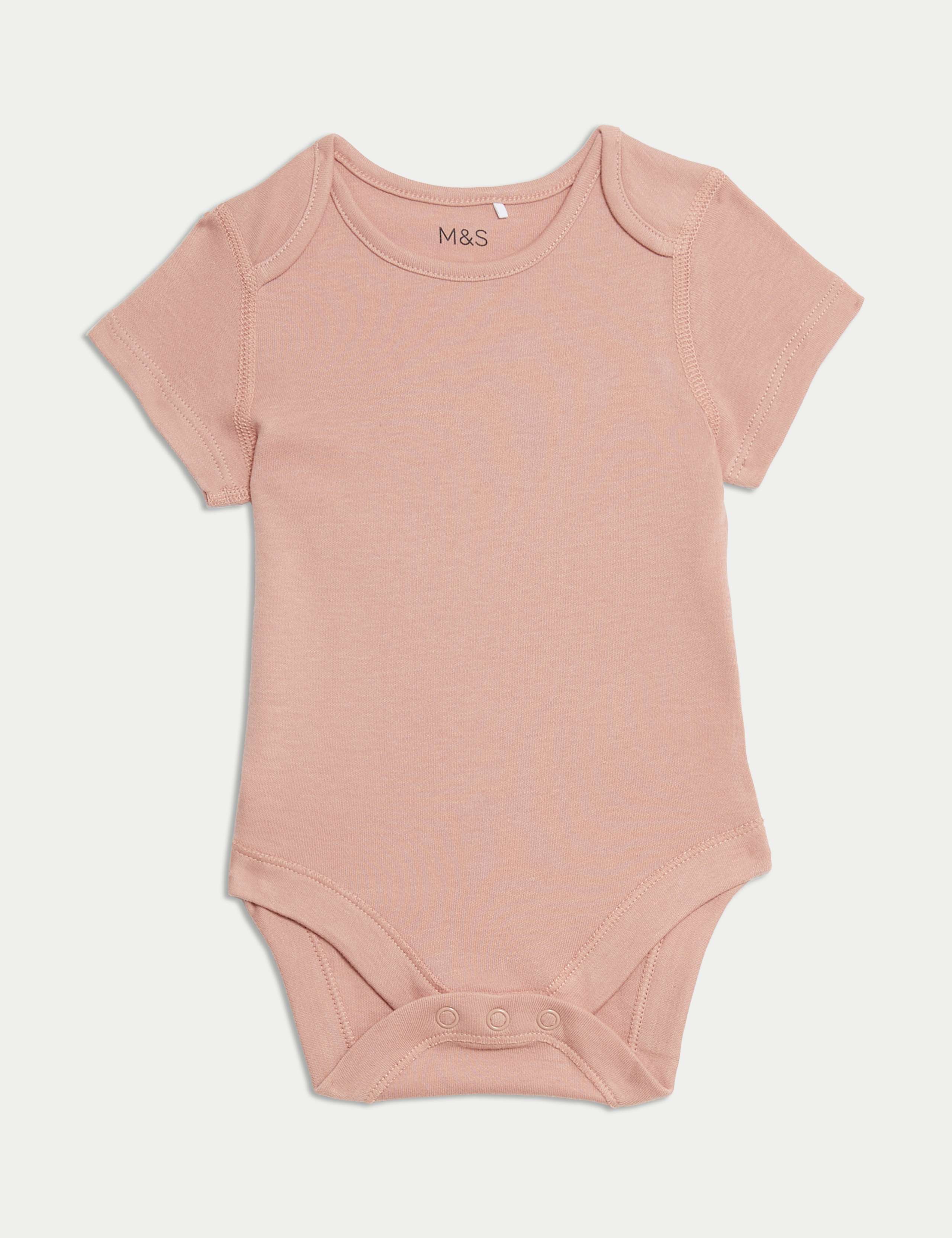 5pk Pure Cotton Bodysuits (6½lbs-3 Yrs) 2 of 4