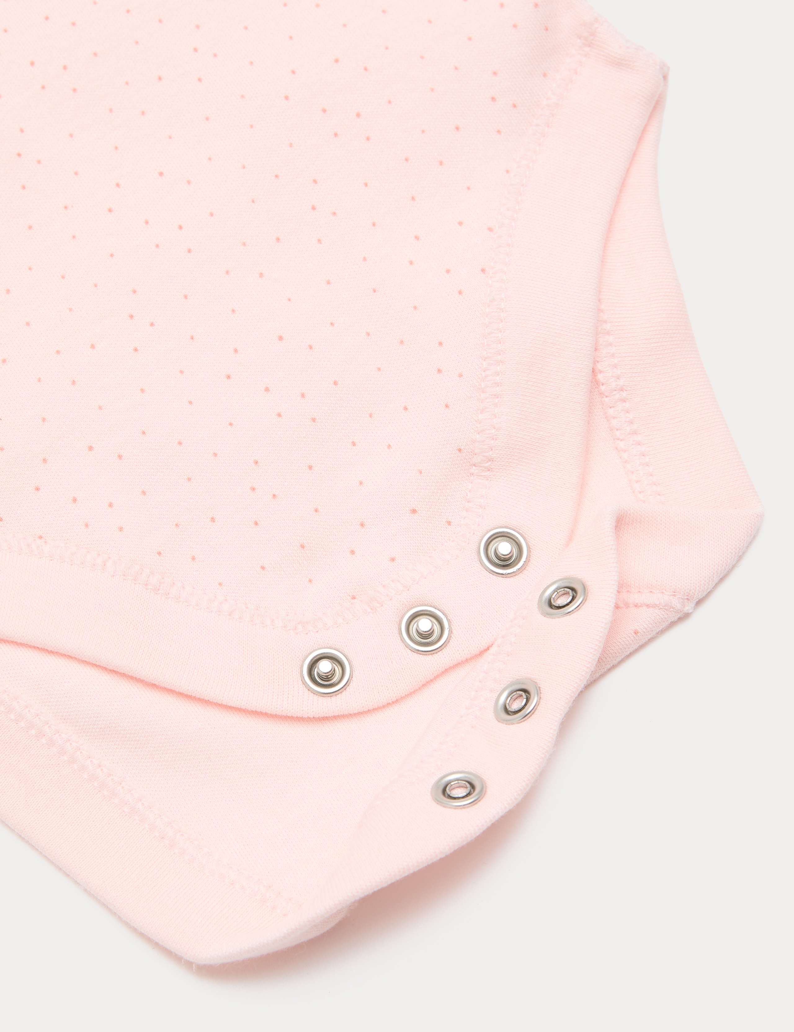 7 Pack Pure Cotton Bow Bodysuit (0-3 Yrs) 3 of 3