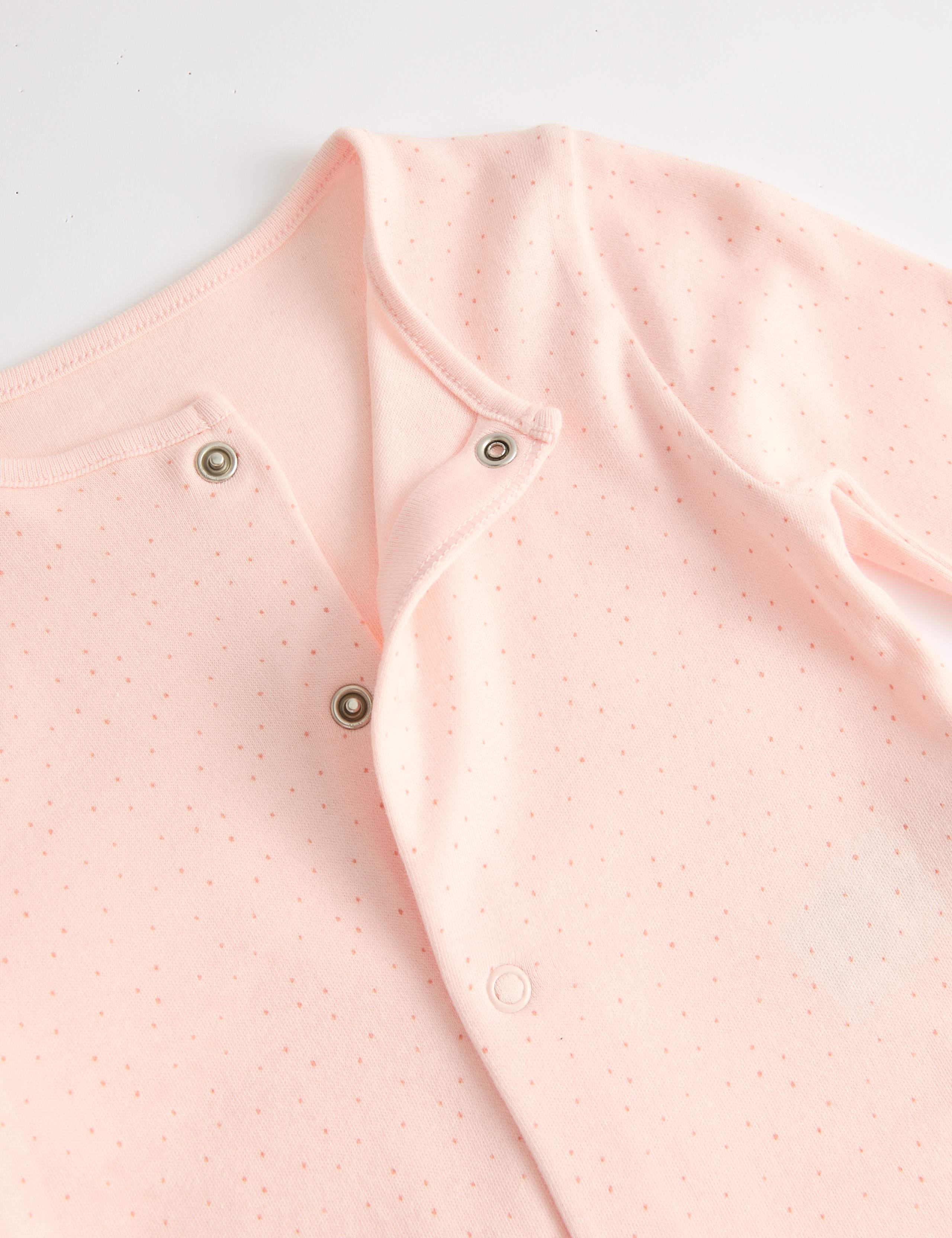 3pk Pure Cotton Printed Sleepsuits (0-3 Yrs) 2 of 3