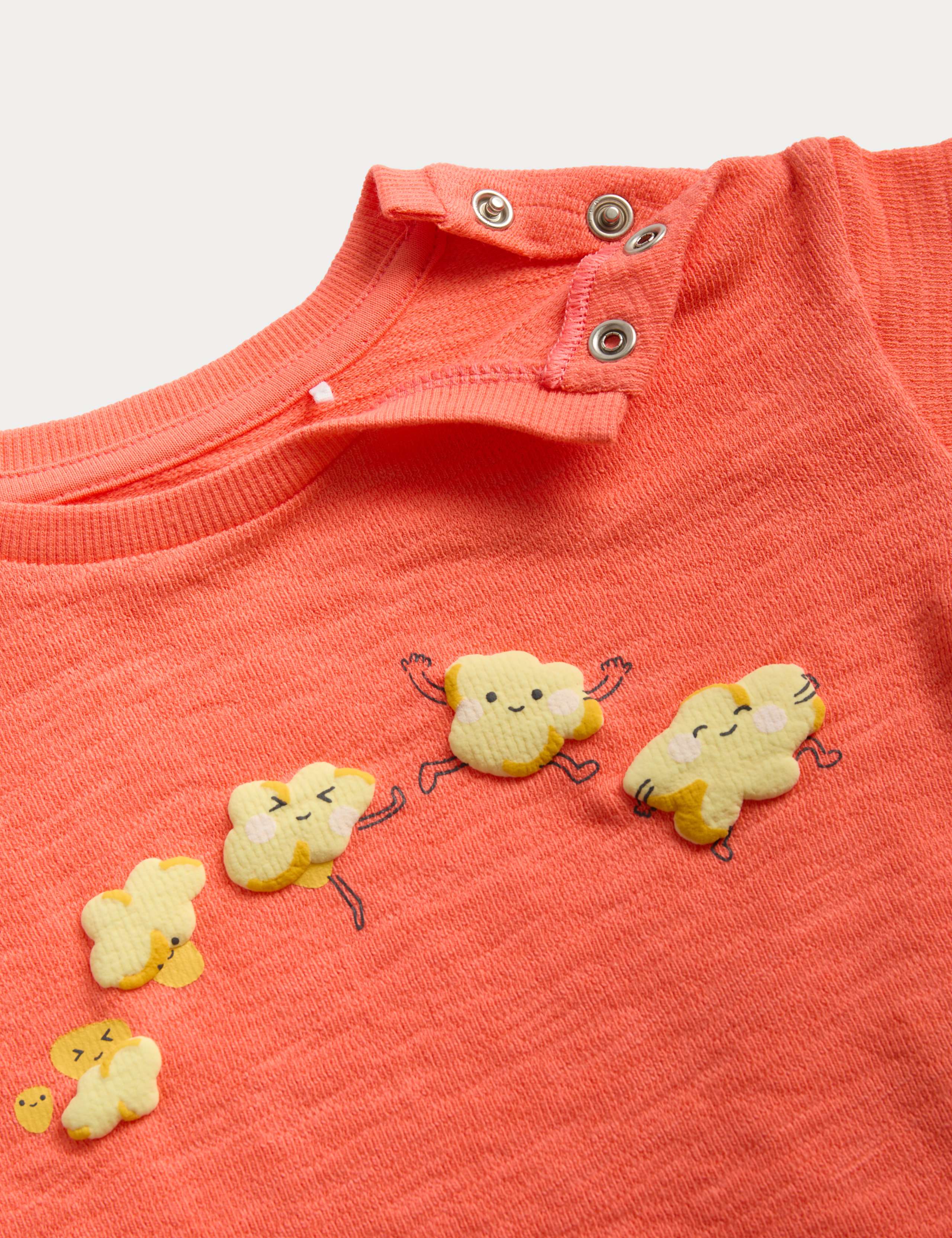 2 Piece Pure Cotton Popcorn Top & Bottom Outfit (0-2 Yrs) 3 of 3