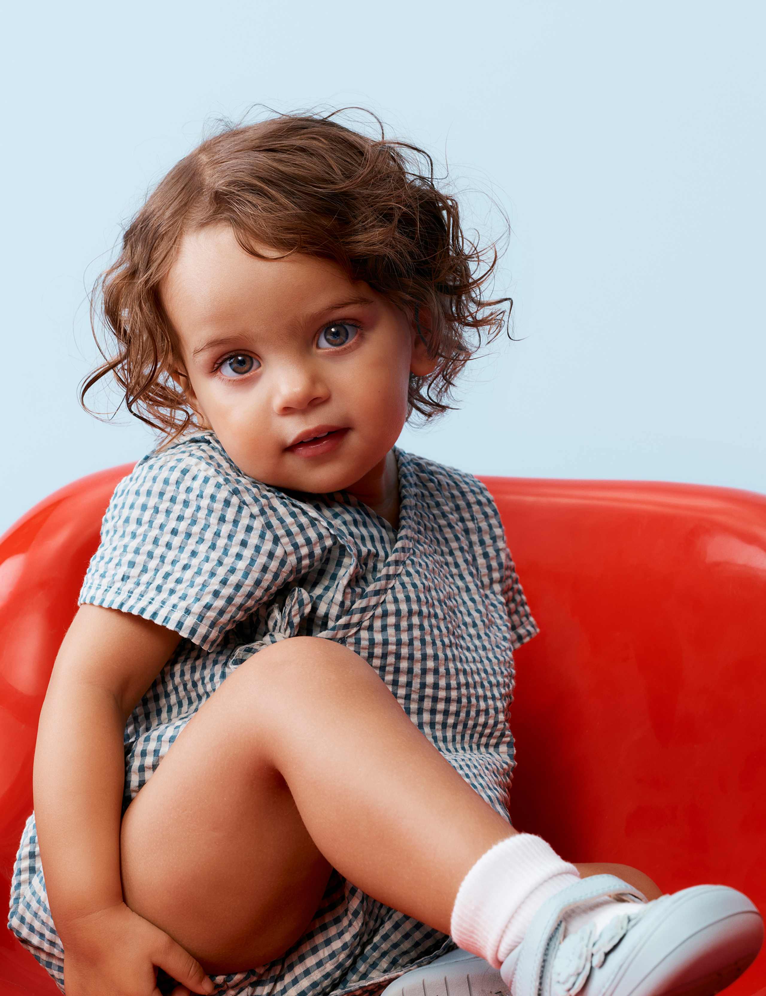 Pure Cotton Grid Check Wrap Paddler (0-24 Mths) 4 of 4