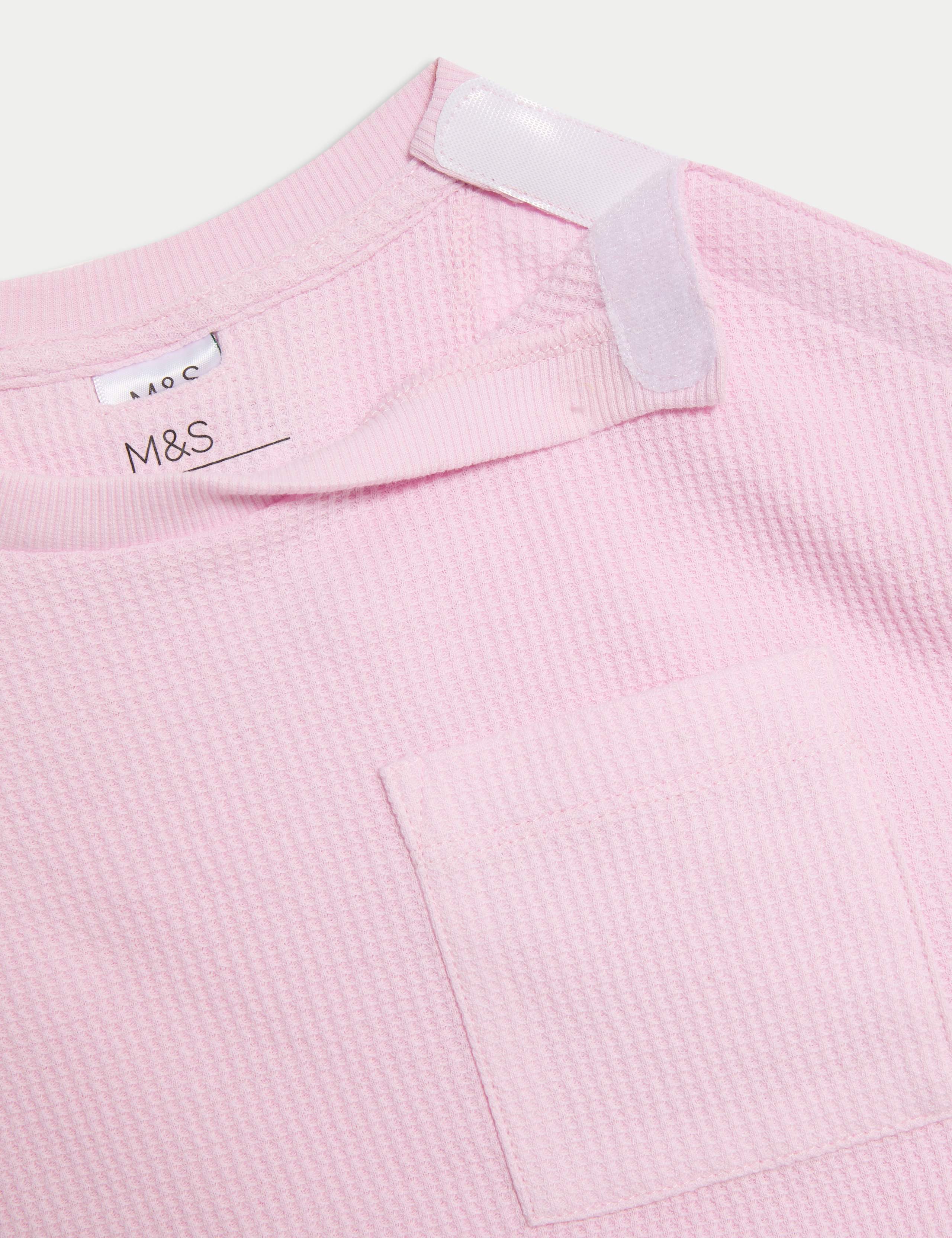 Adaptive Cotton Blend Waffle Pyjamas (1-16 Yrs) 2 of 3