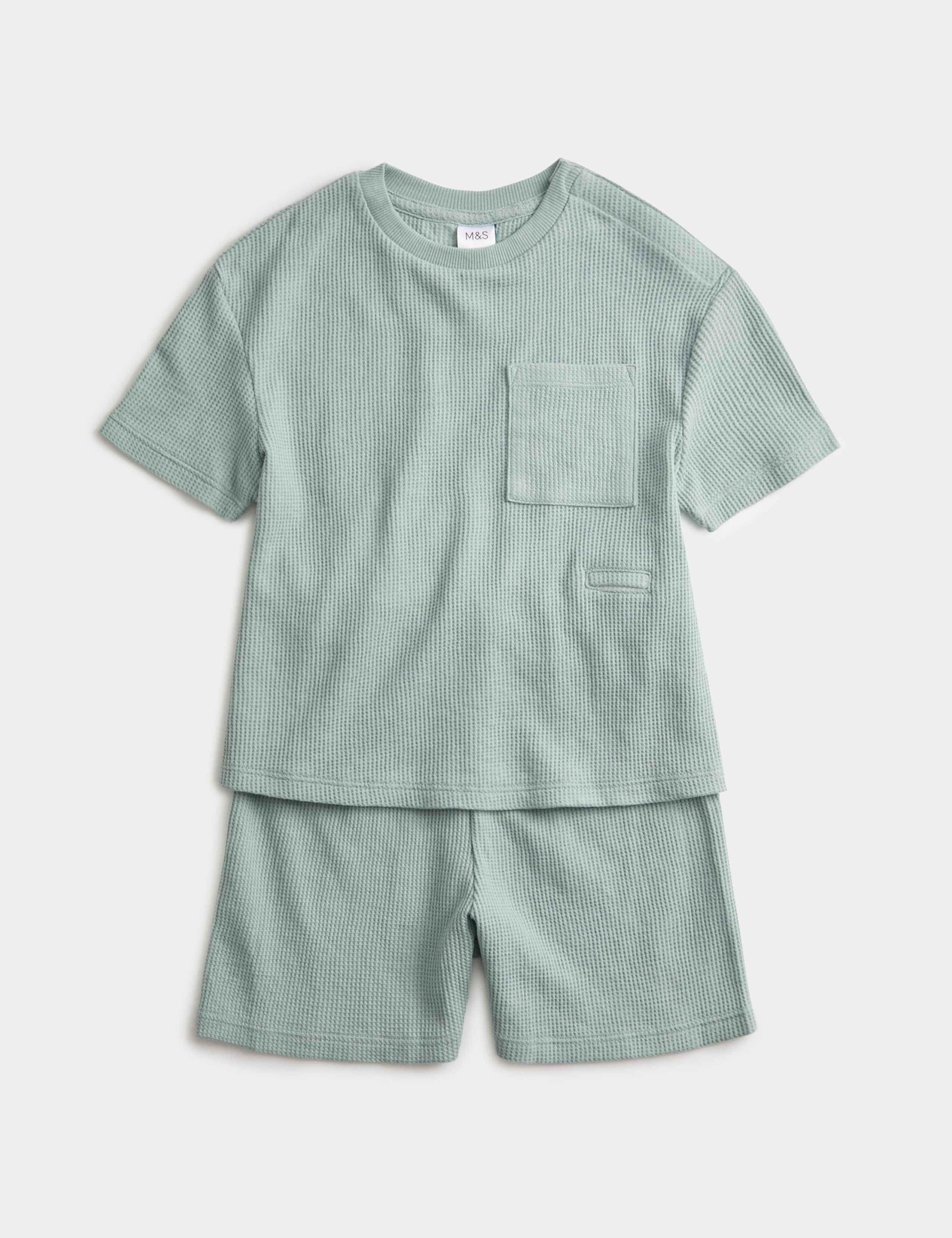 Adaptive Cotton Blend Waffle Pyjamas (1-16 Yrs) 1 of 2