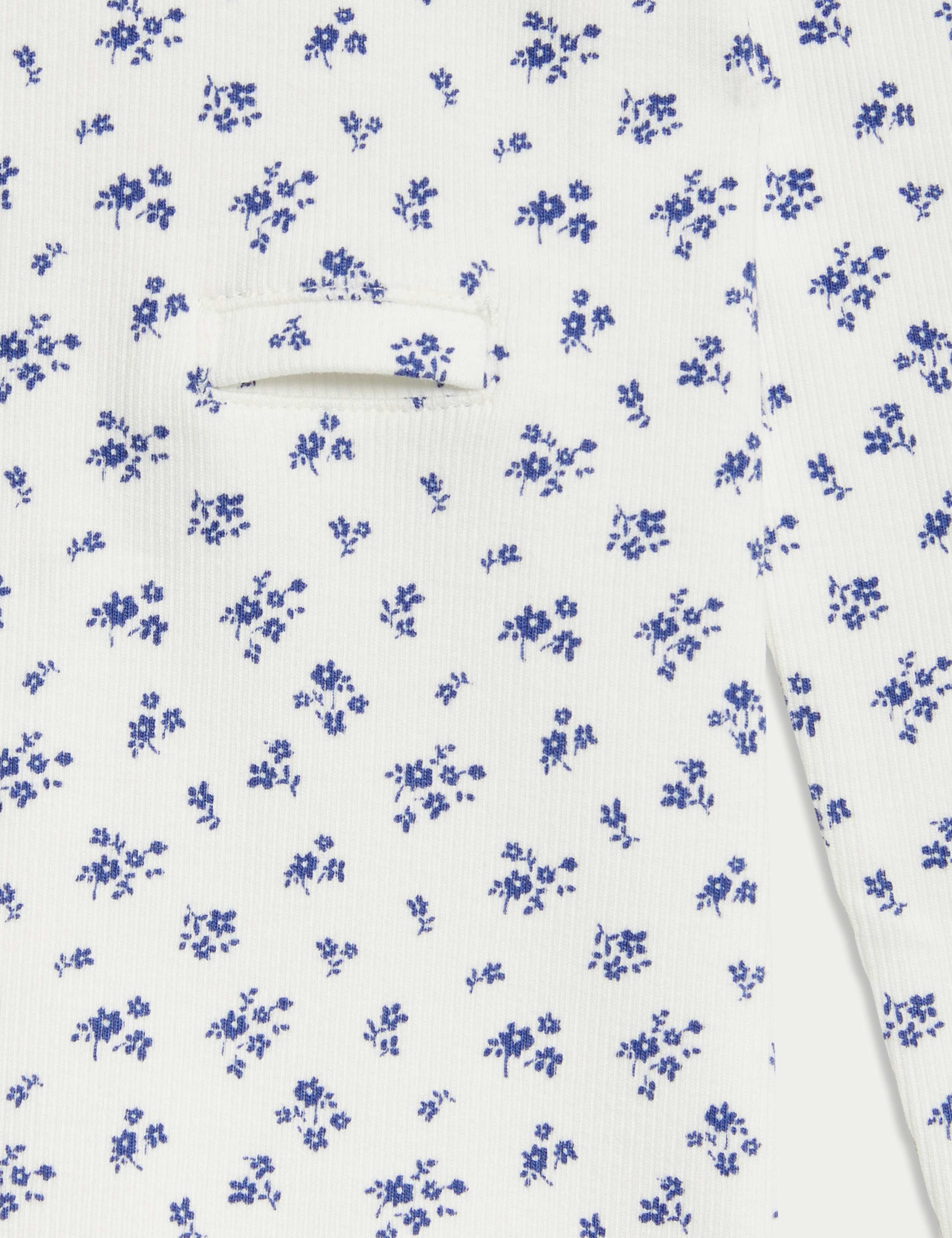 Adaptive Cotton-Rich Ditsy Floral Rib Pyjamas (1-16 Yrs) 2 of 2