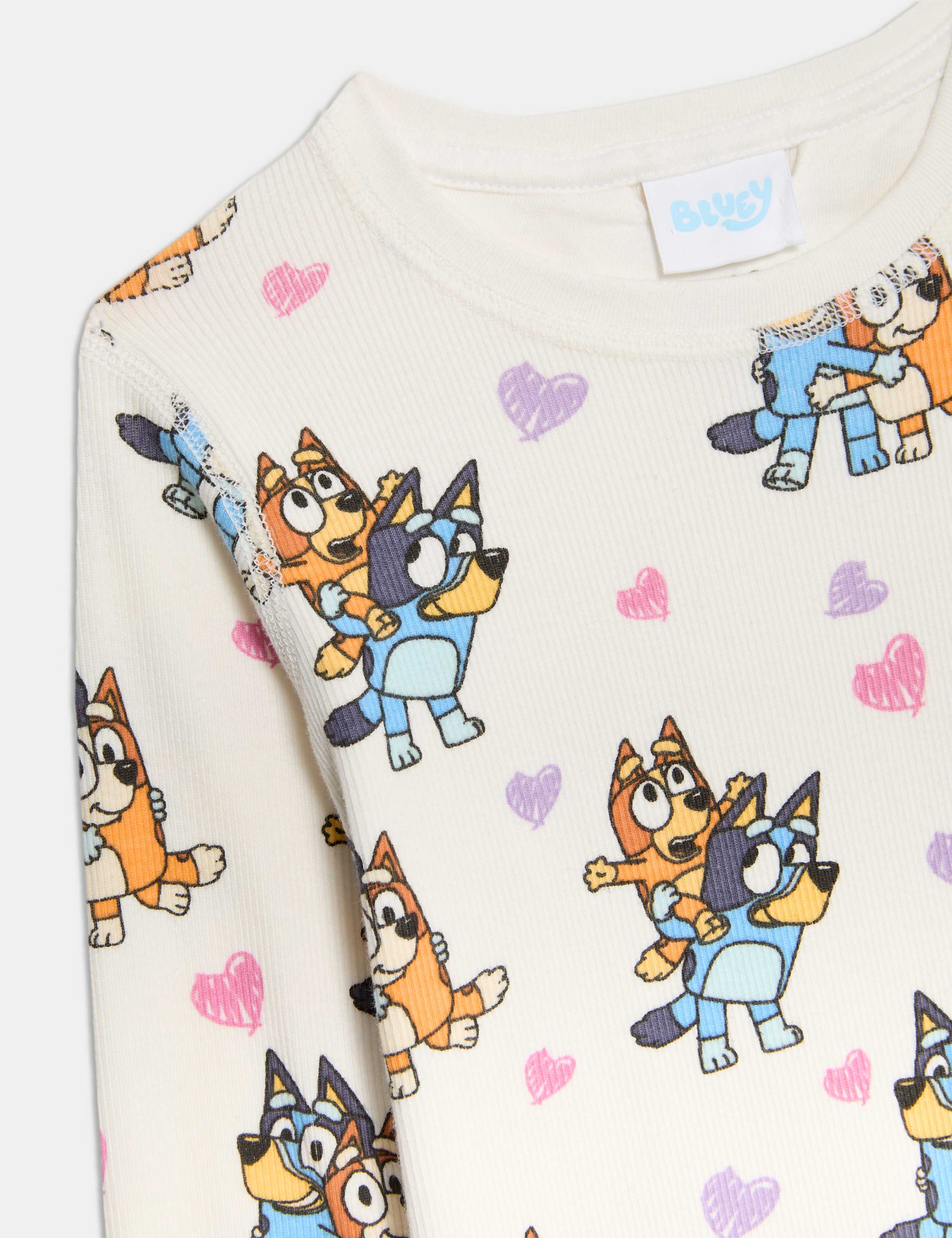 Adaptive Bluey™ Ribbed Pyjamas (1-8 Yrs) 2 of 2