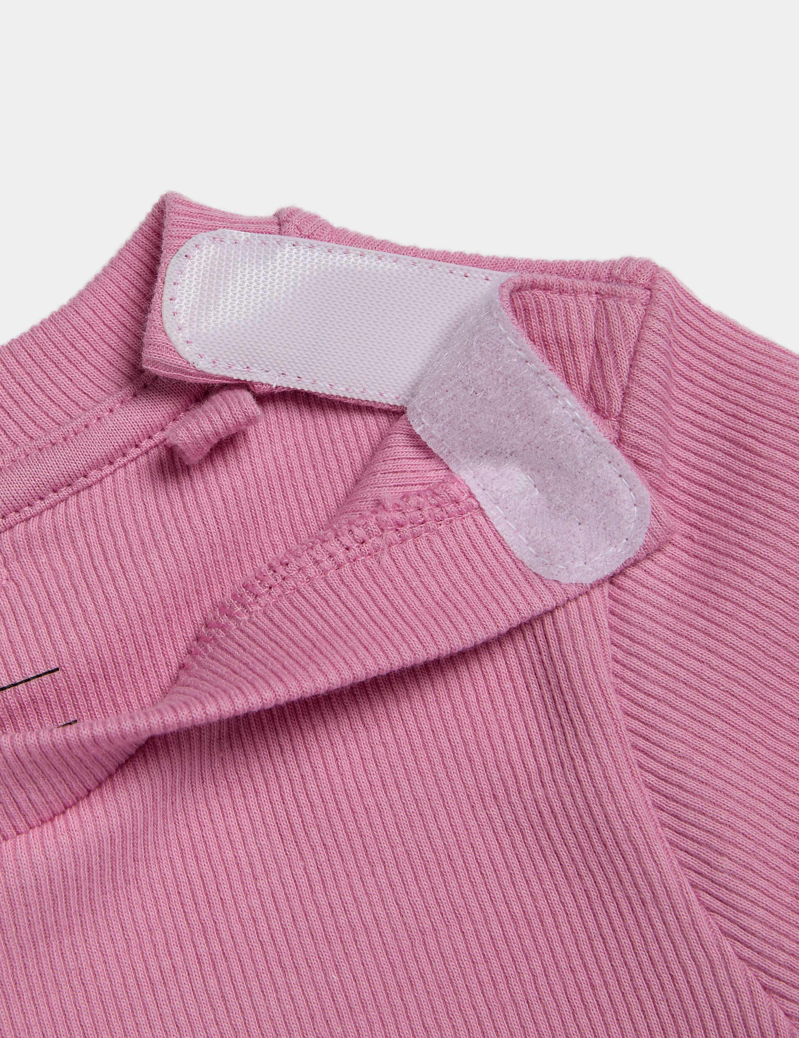 3 Pack Adaptive Cotton Rich Ribbed Short Sleeve T-shirts (2-16 Yrs) 2 of 3