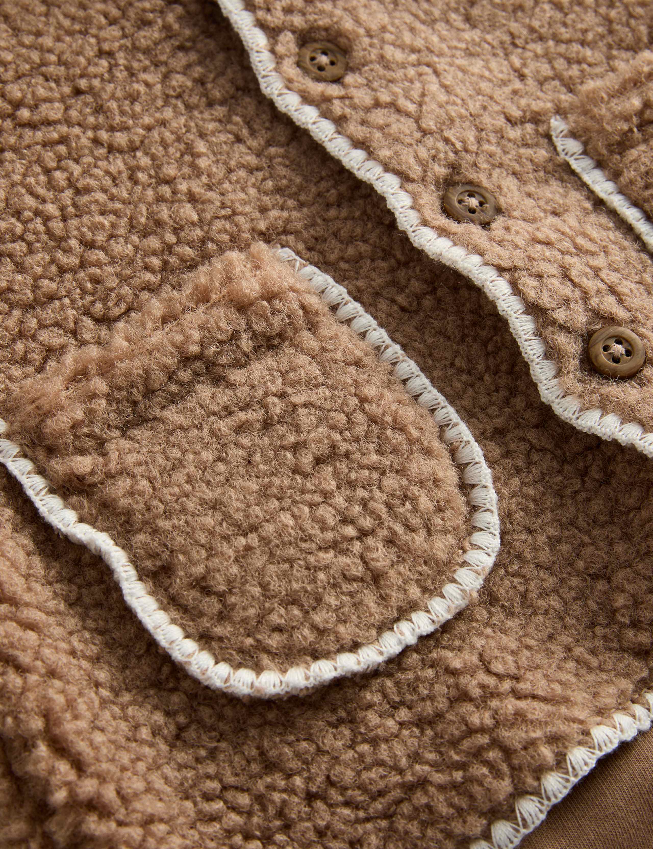 Borg Bunny Ears Jacket (7lbs-12 Mths) 4 of 4