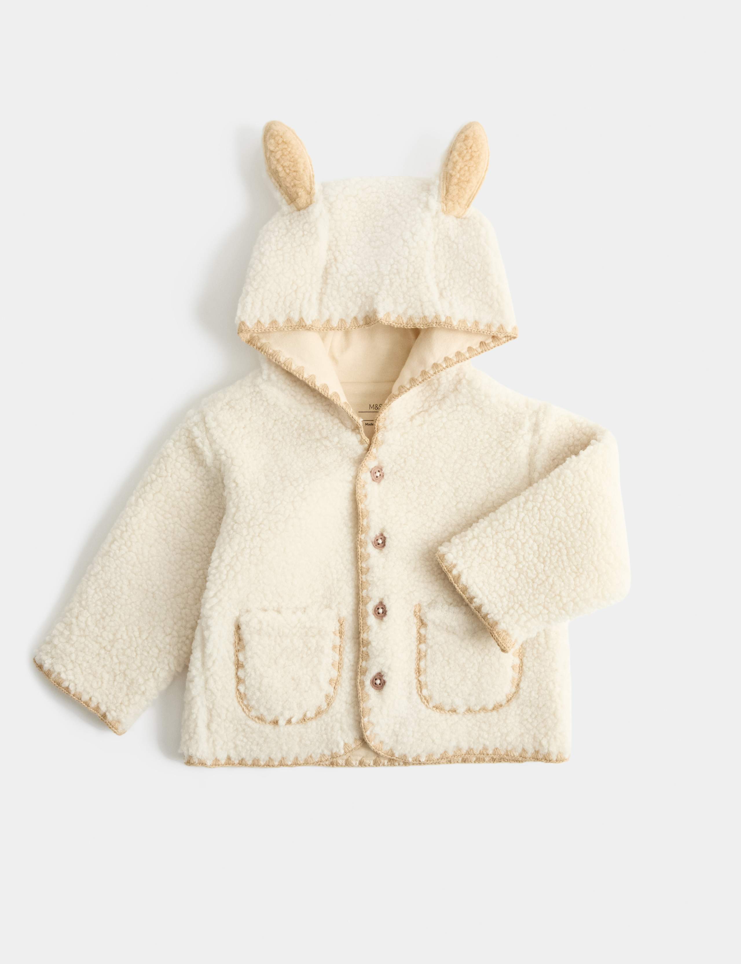 Borg Jacket with Ears (0-12 Mths) 1 of 2