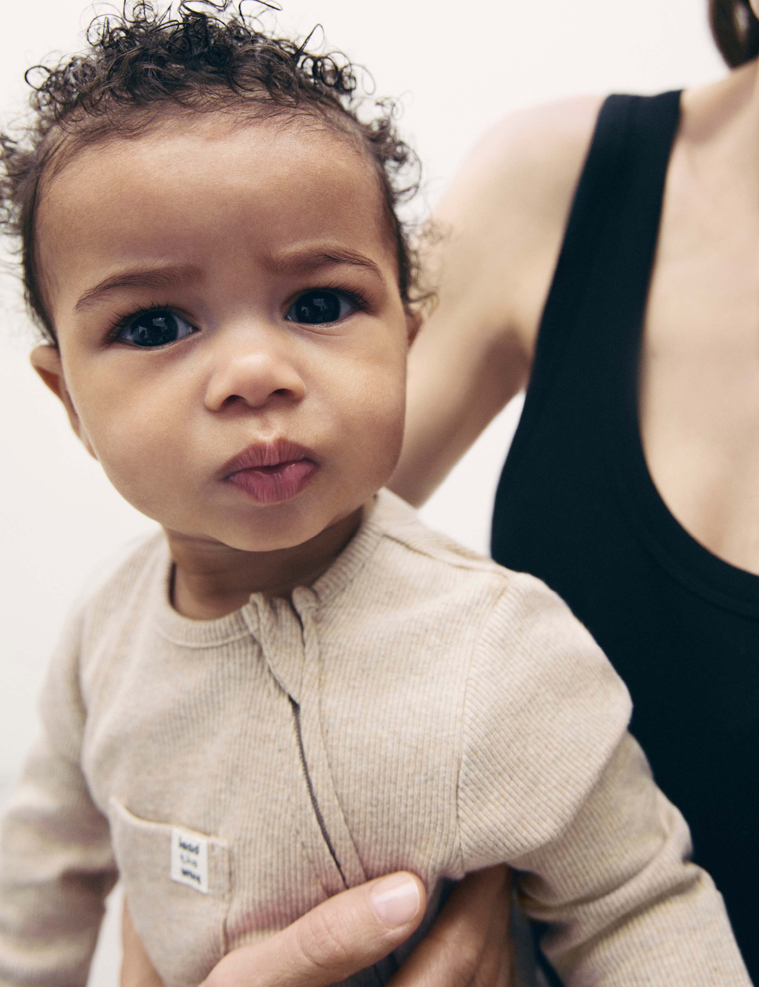 3pk Cotton Rich Striped & Plain Sleepsuits (0-3 Yrs) 3 of 3