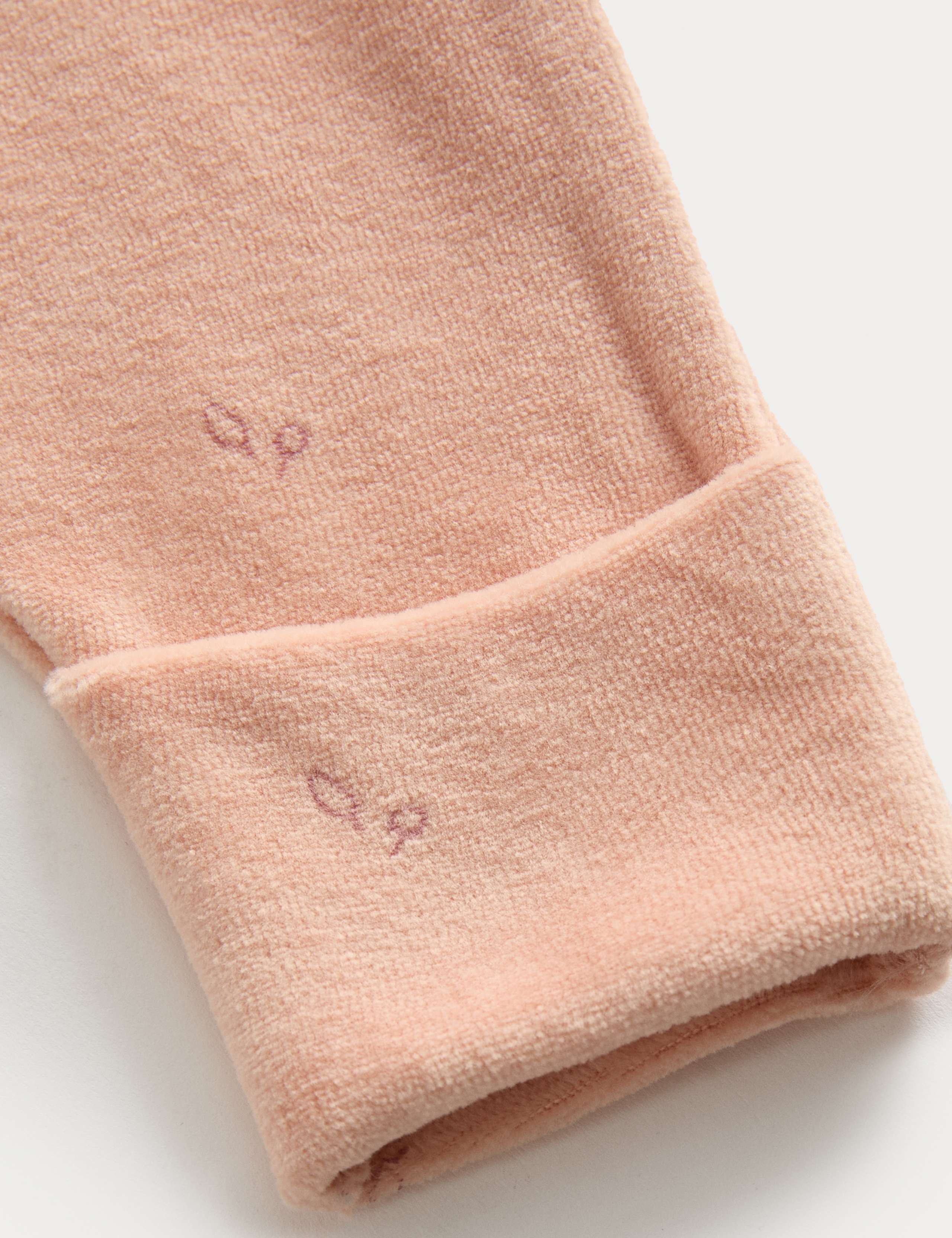 2pk Cotton Rich Velour Bunny Sleepsuits (0-3 Yrs) 3 of 3
