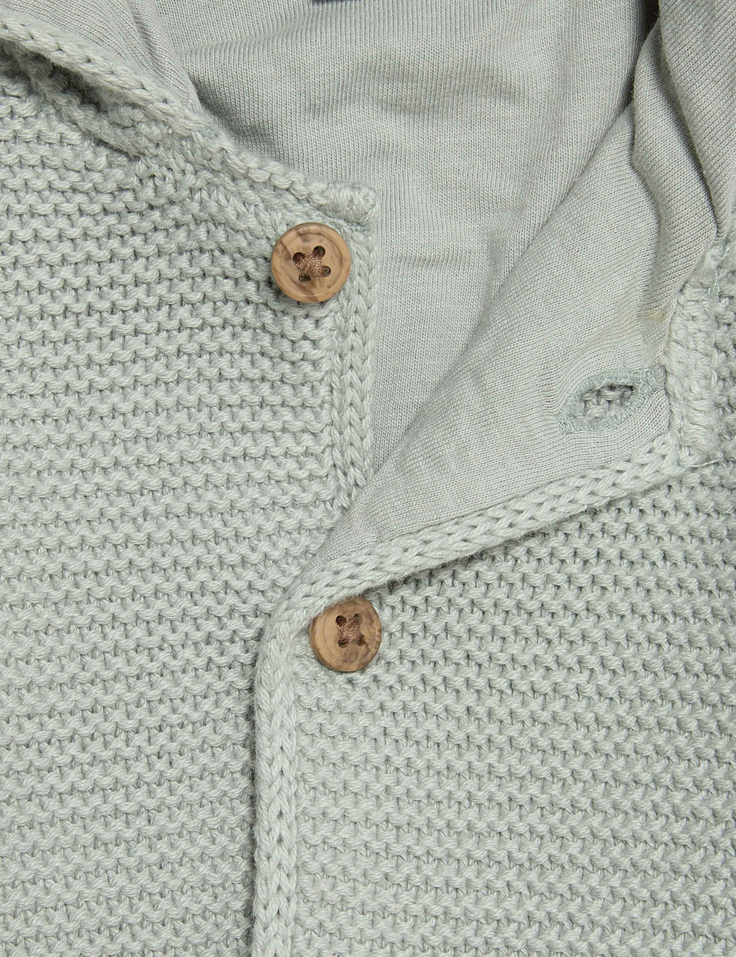 Pure Cotton Knitted Novelty Cardigan (0-12 Mths) 3 of 3