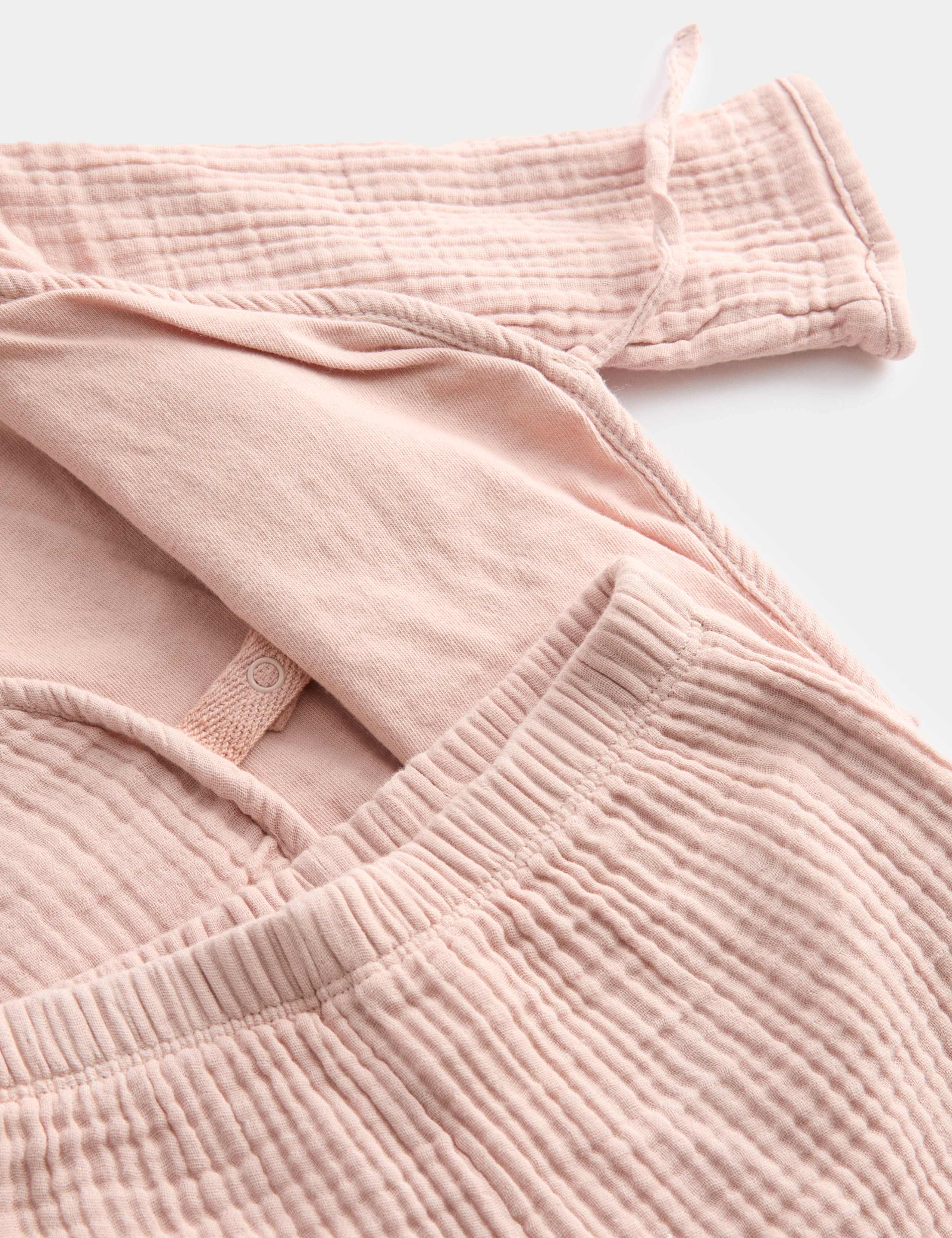2pc Pure Cotton Wrap Outfit (0-24 Mths) 2 of 3