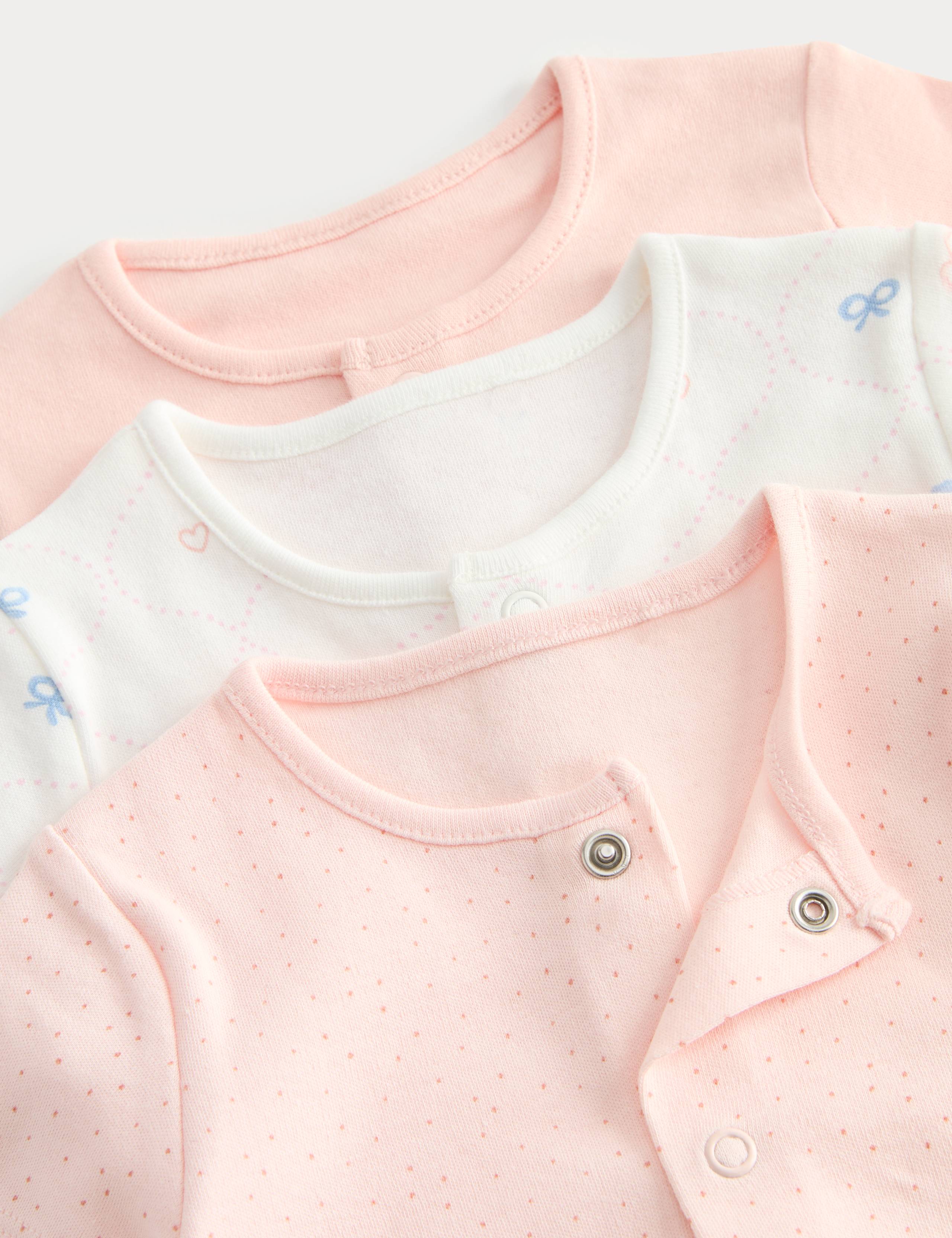 3 Pack Pure Cotton Rompers (7lbs-3 Yrs) 2 of 3