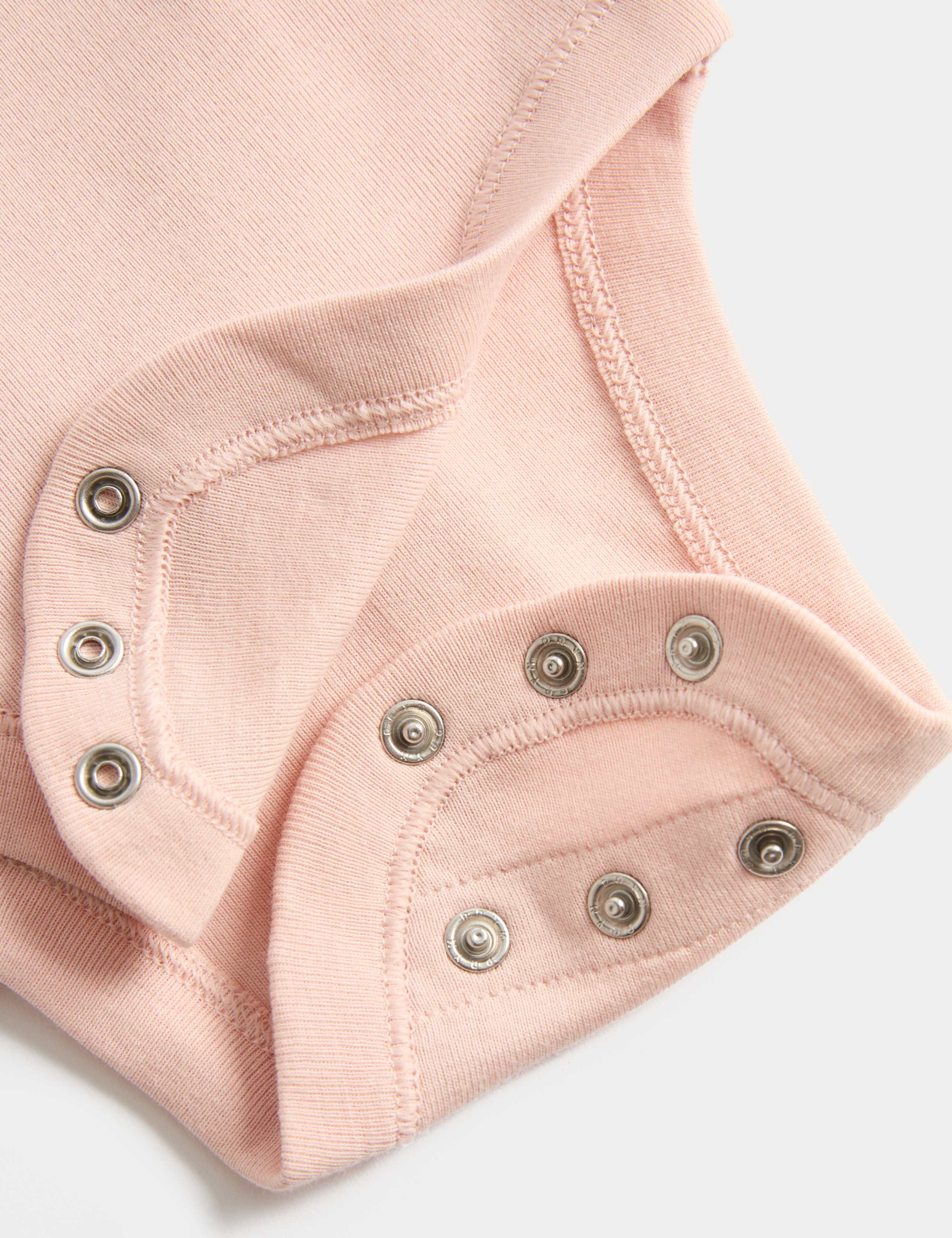 5 Pack Pure Cotton Plain Long Sleeve Bodysuits (7lbs-3 Yrs) 2 of 3