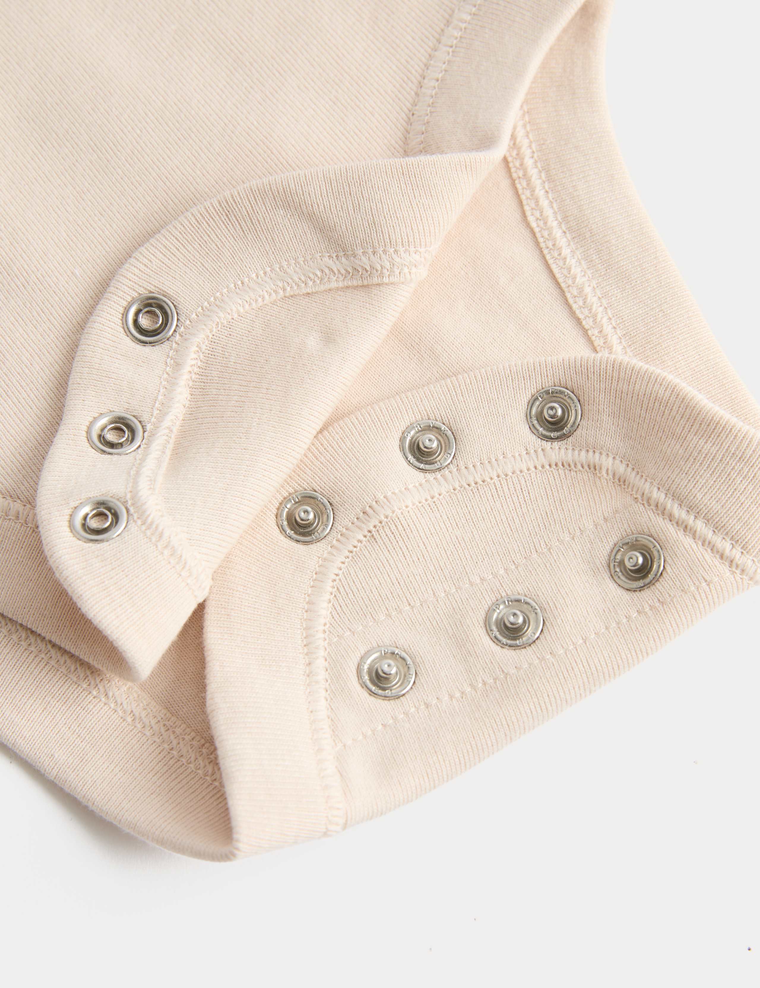 5 Pack Pure Cotton Plain Long Sleeve Bodysuits (7lbs-3 Yrs) 2 of 3
