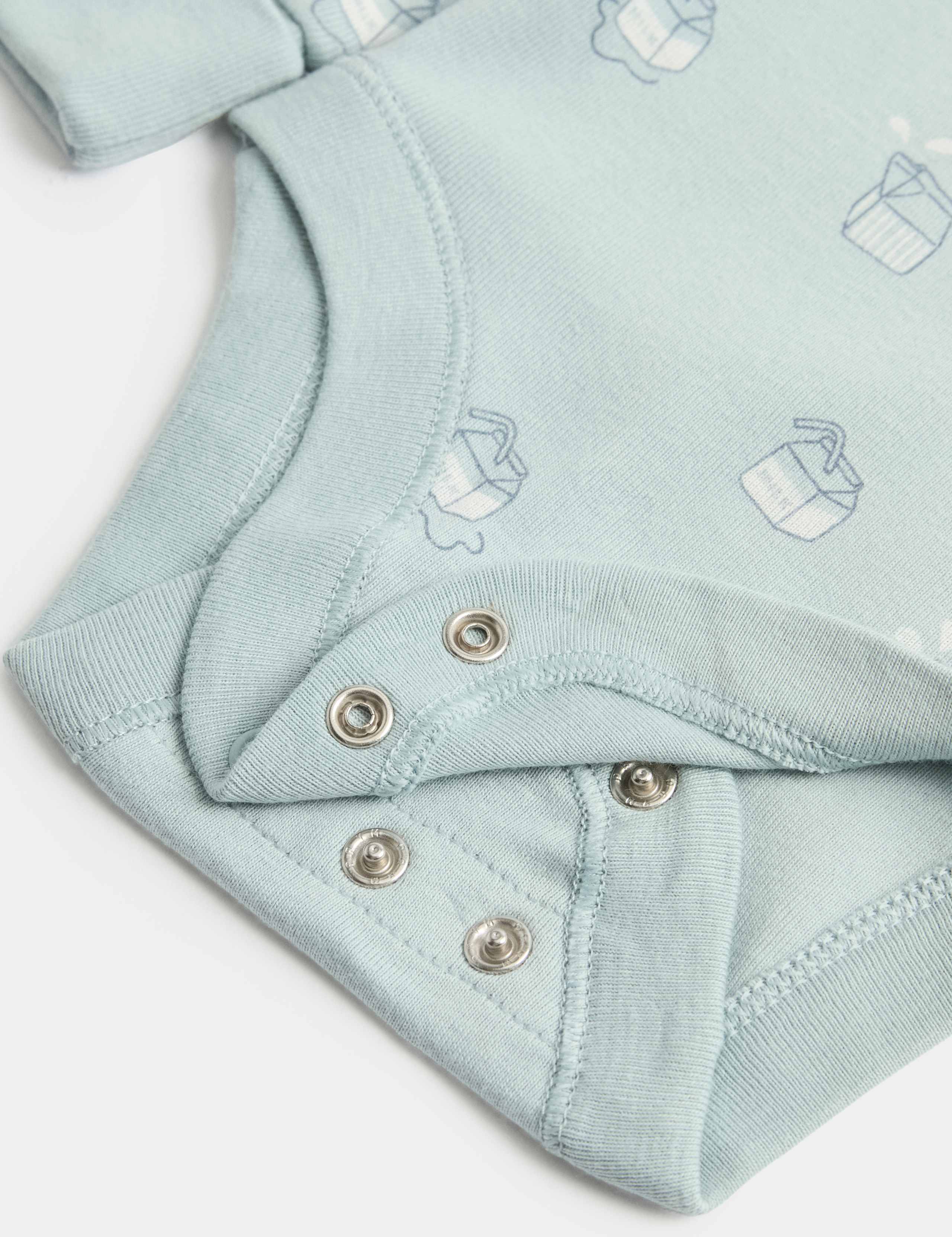3 Pack Pure Cotton Patterned Bodysuits (0 Mths - 3 Yrs) 3 of 3