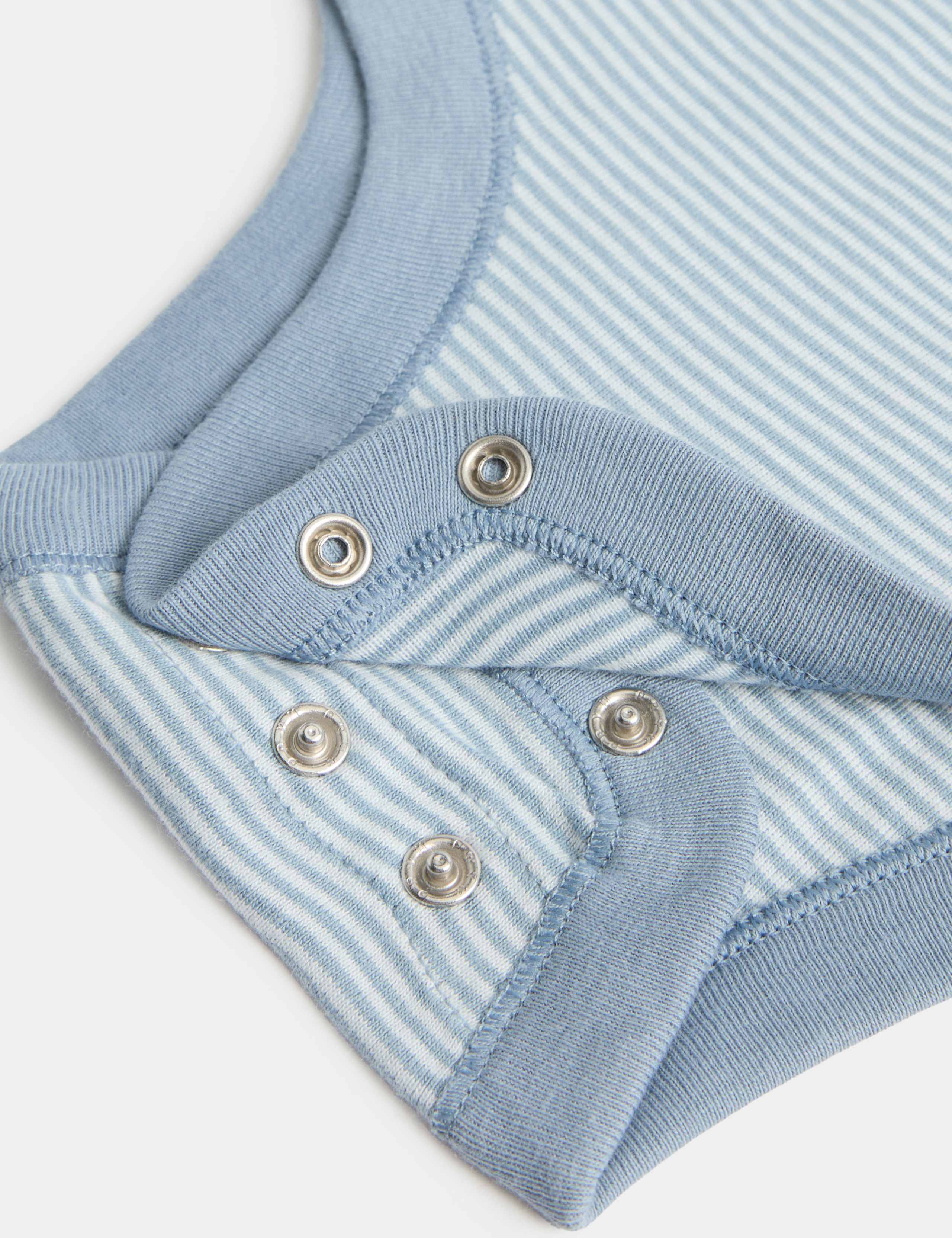 5 Pack Striped Long Sleeve Bodysuits (7lbs-3 Yrs) 3 of 3