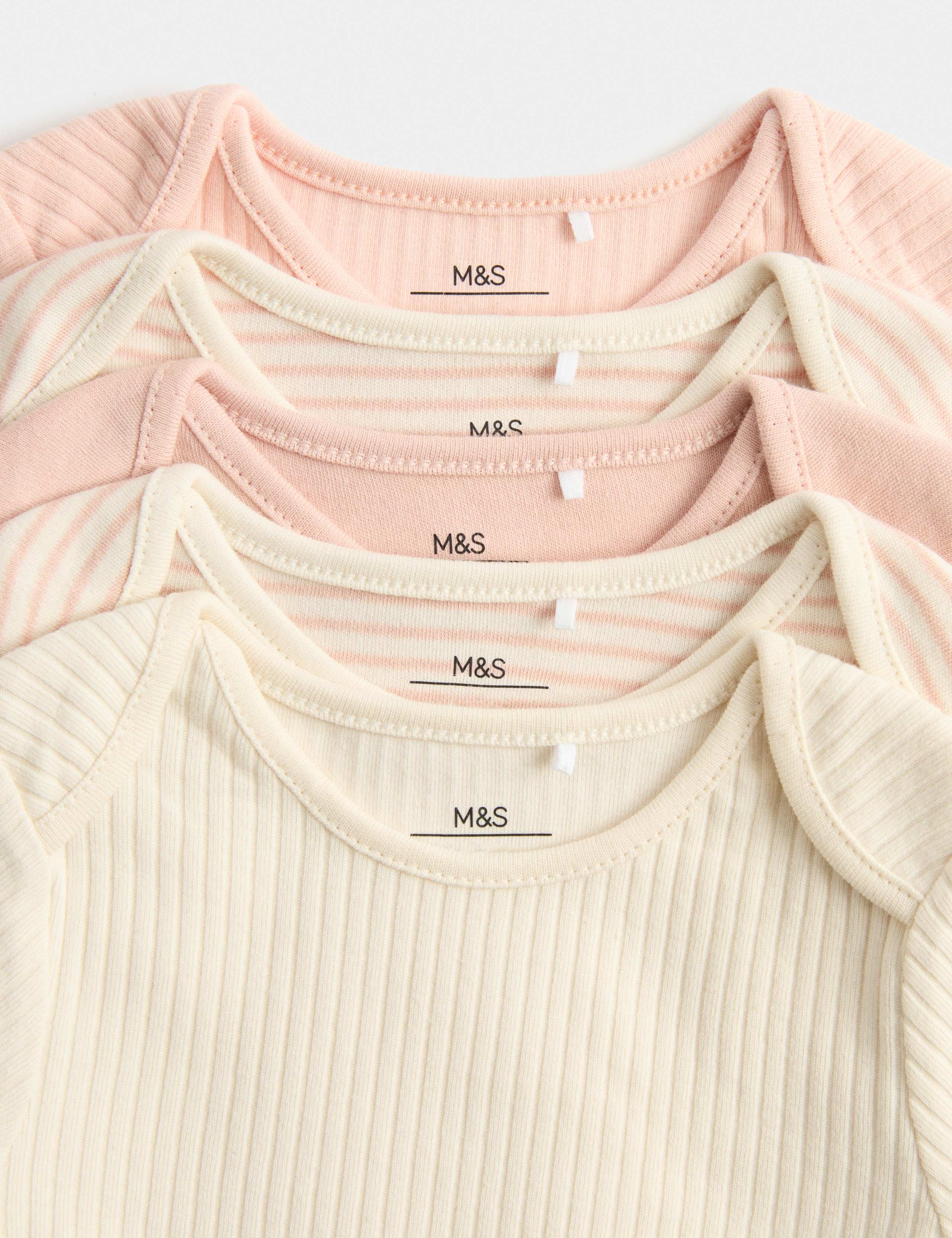 5 Pack Long Sleeve Wrap Bodysuits (Newborn-3 Yrs) 2 of 3