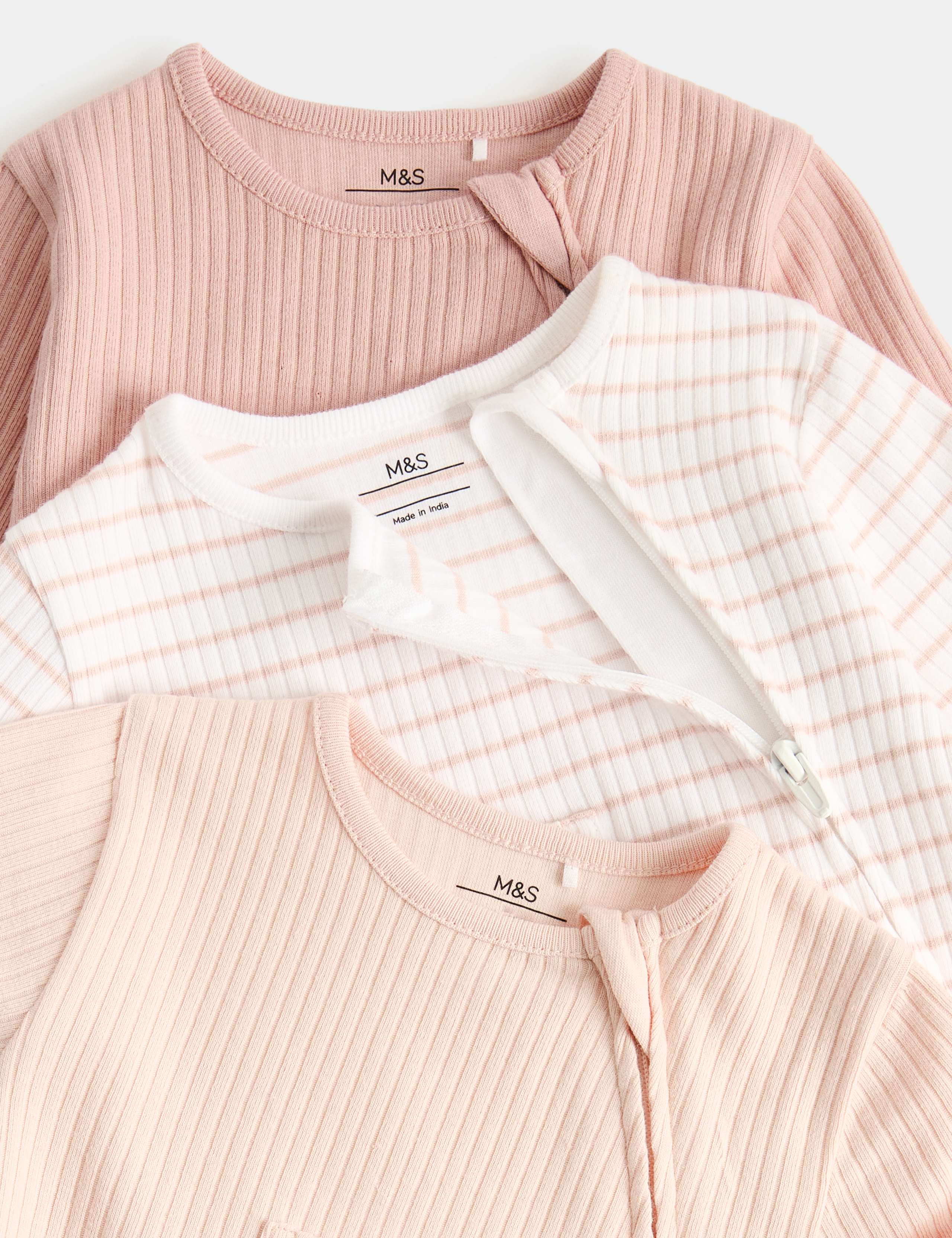 3 Pack Cotton Rich Statement Sleepsuits (7lbs - 3 Yrs) 2 of 2